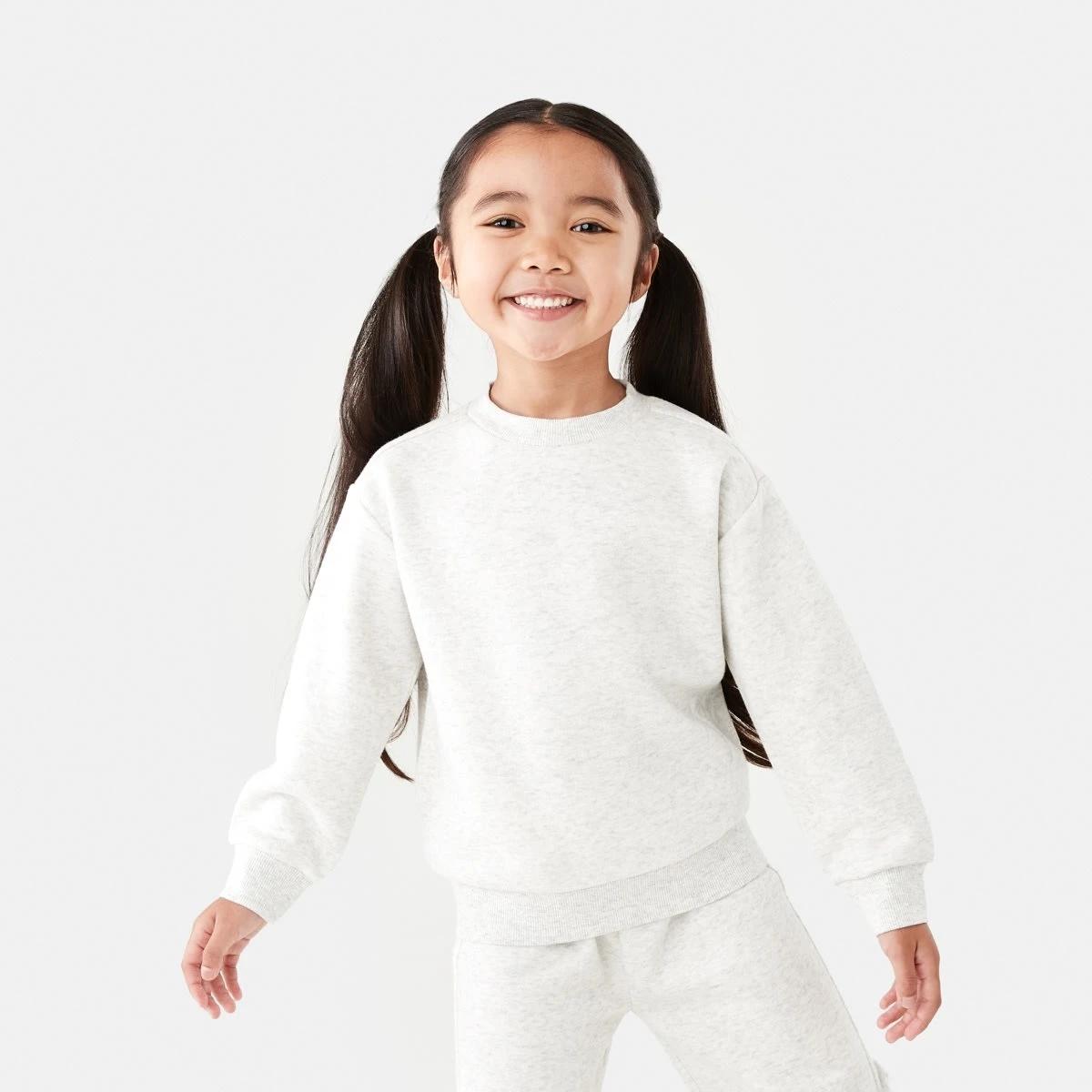 1 Crew Neck Sweater Wht Marle, 1 of 8