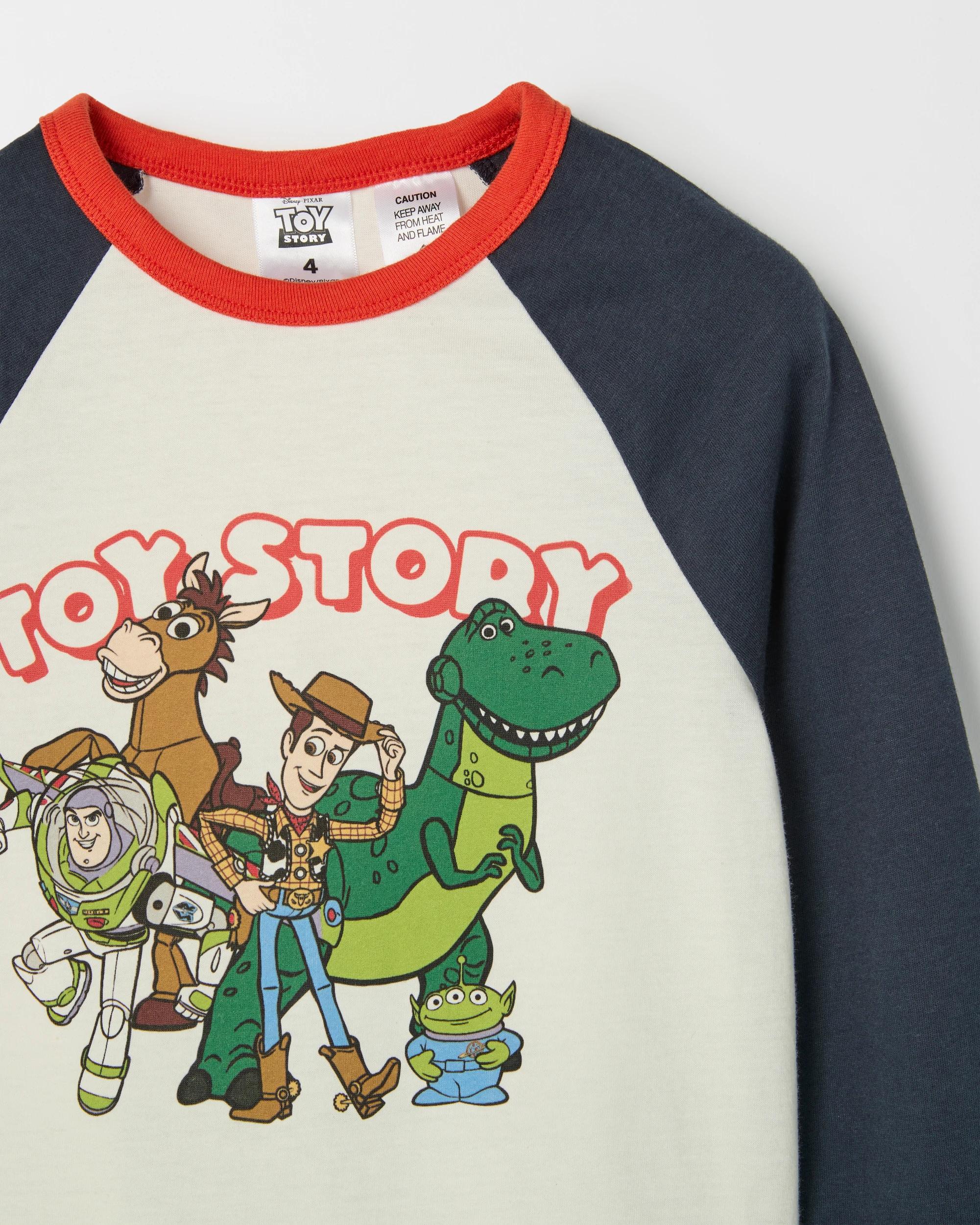 6 Disney Organic Cotton Younger Boys Jersey/Waffle Pyjama Set TOY STORY 4, 6 of 7
