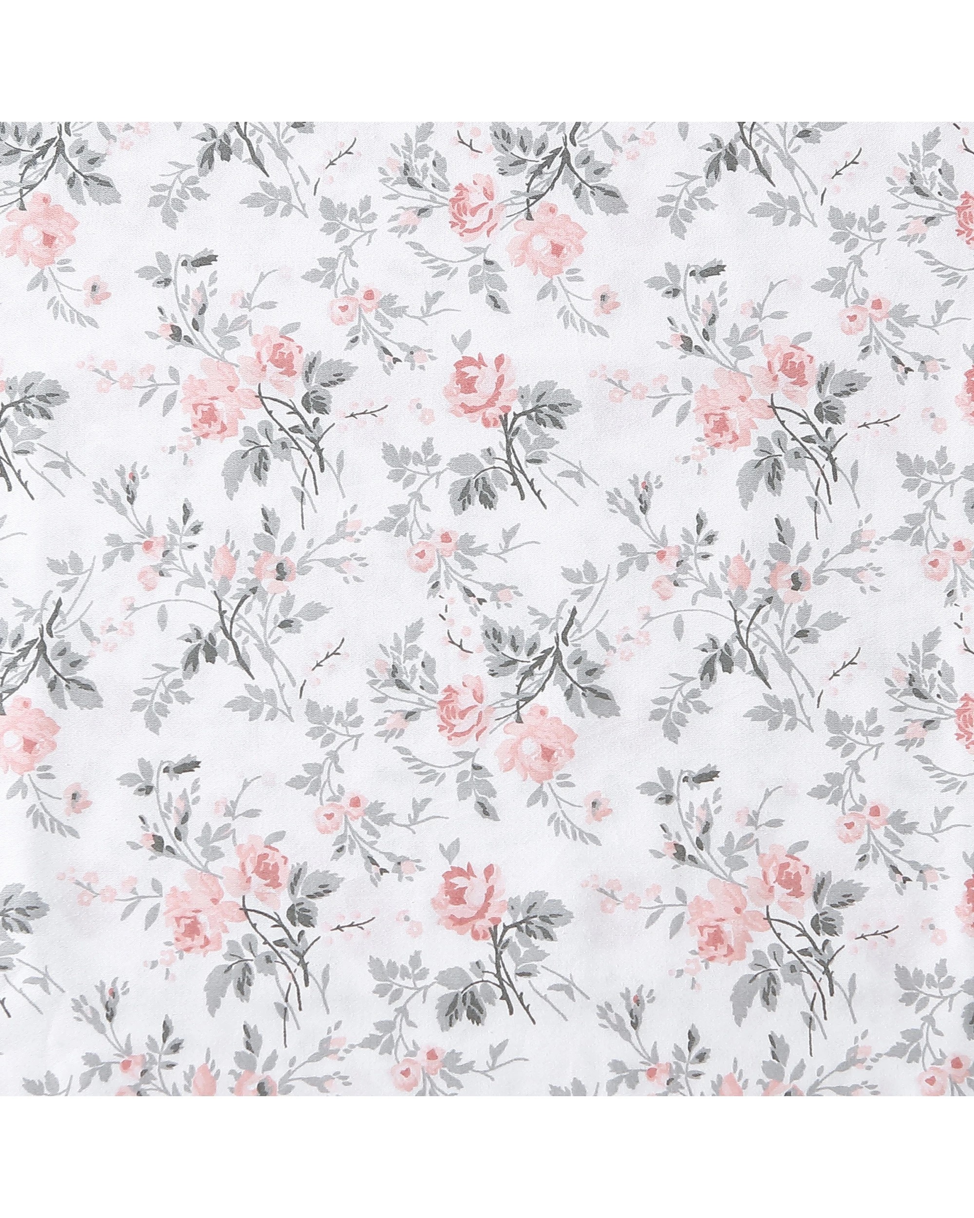 2 Laura Ashley Geneva Printed Cotton Fitted Bed Sheet Set With Pillowcase Blush - Single Bed - Multi, 2 of 4
