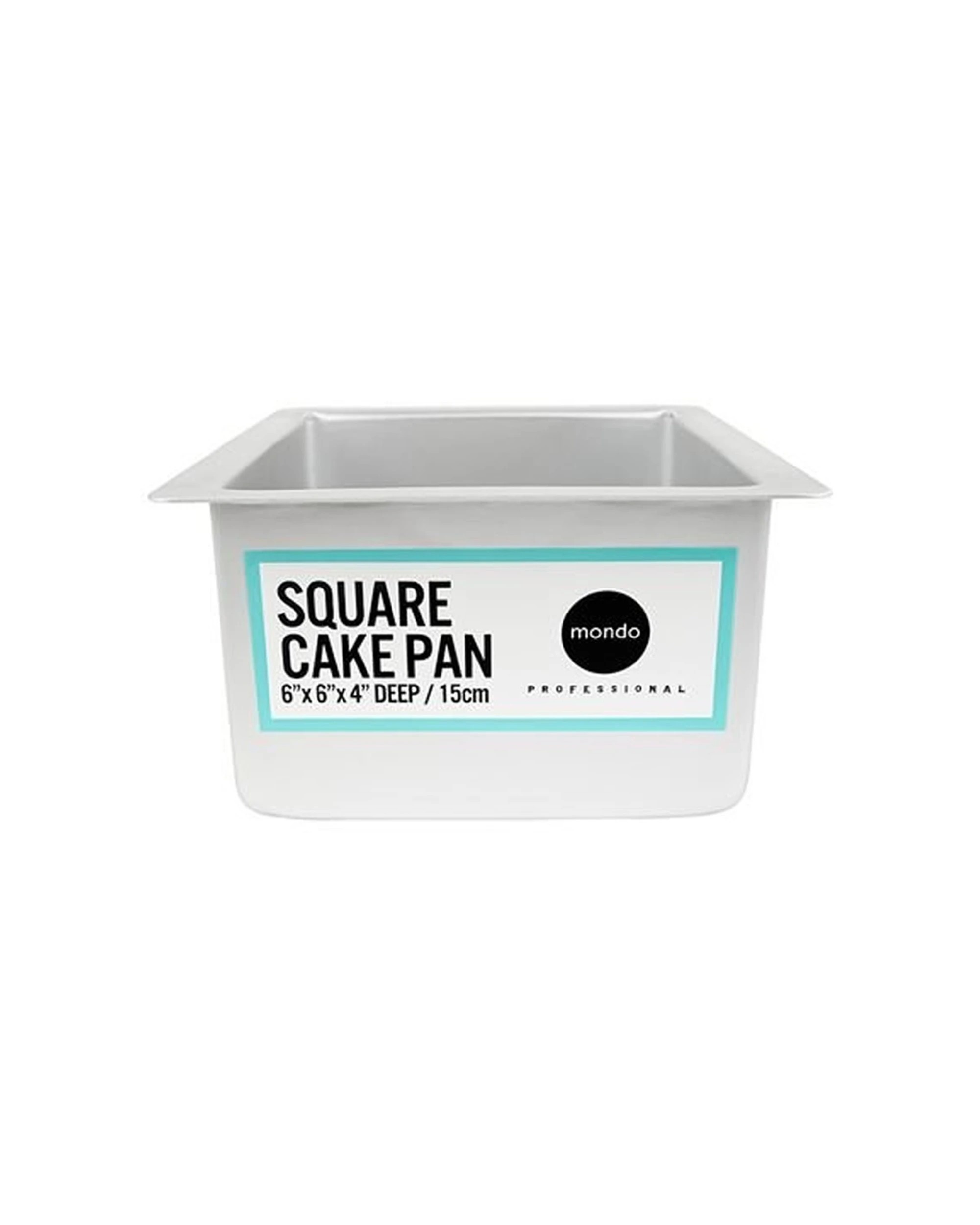 1 Mondo Pro Deep Square Pan 6 Inches 15x10cm Professional Bakeware Durable - White, 1 of 1