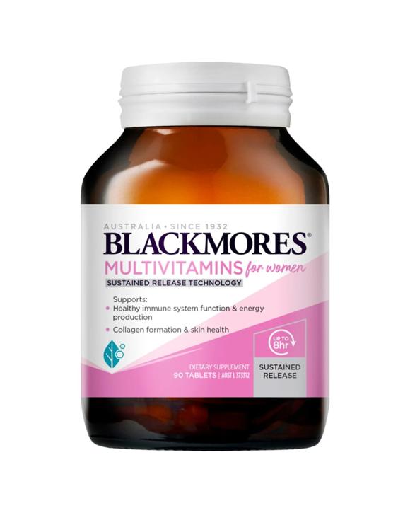 Blackmores 90pc Multivitamin For Women 8hr Sustained Release Supplement Tablets