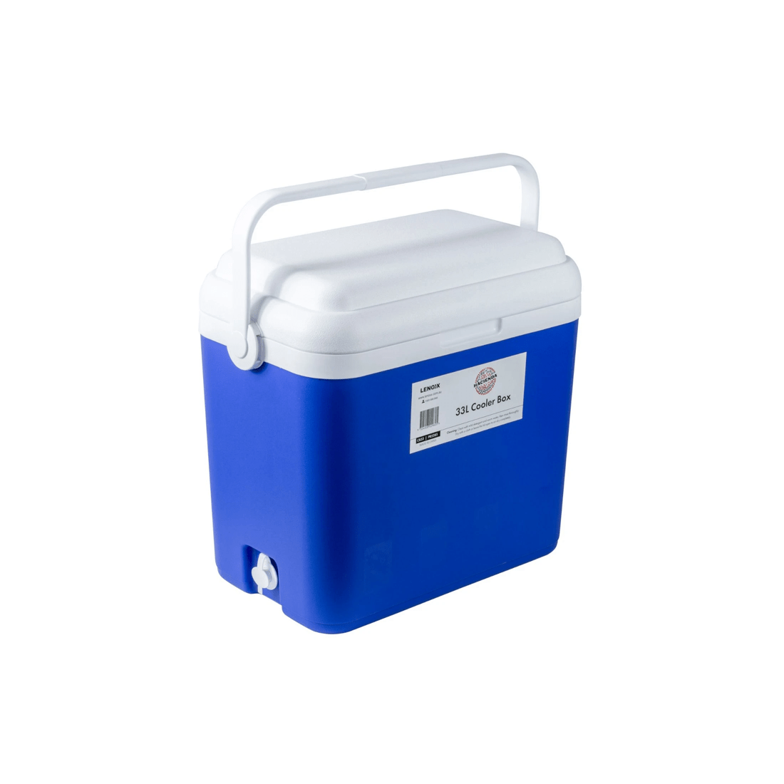 2 Hacienda 33L Portable Cooler Box Ice Chest - Blue/White, 2 of 3