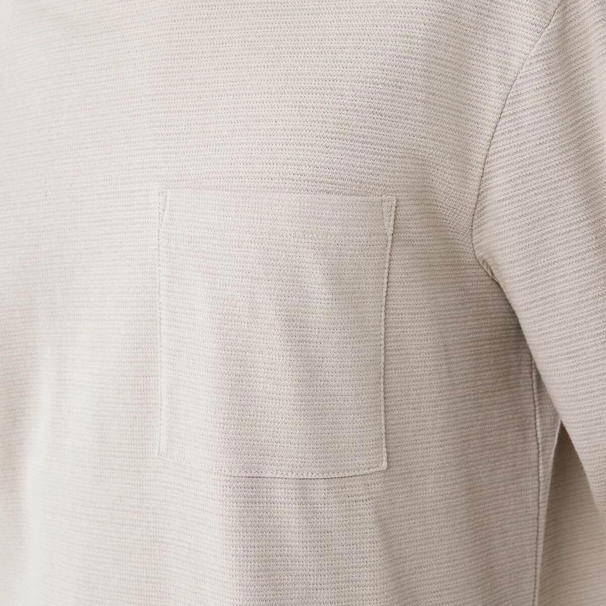 5 Long Sleeve Oversized Textured T-shirt Bge String, 5 of 5