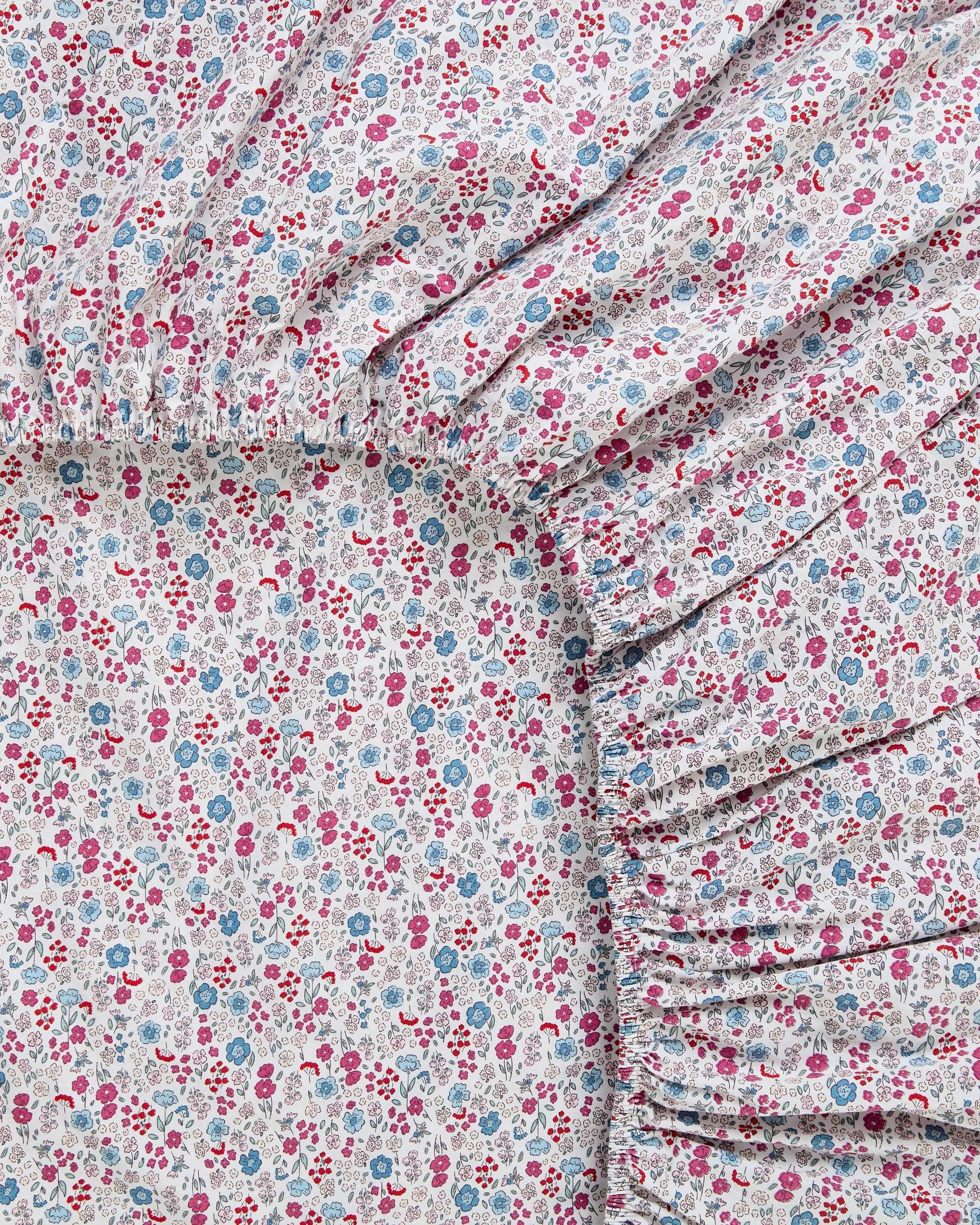 5 Target Evie Ditsy Floral Australian Cotton Fitted Sheet Set - Queen Bed - Multi, 5 of 5