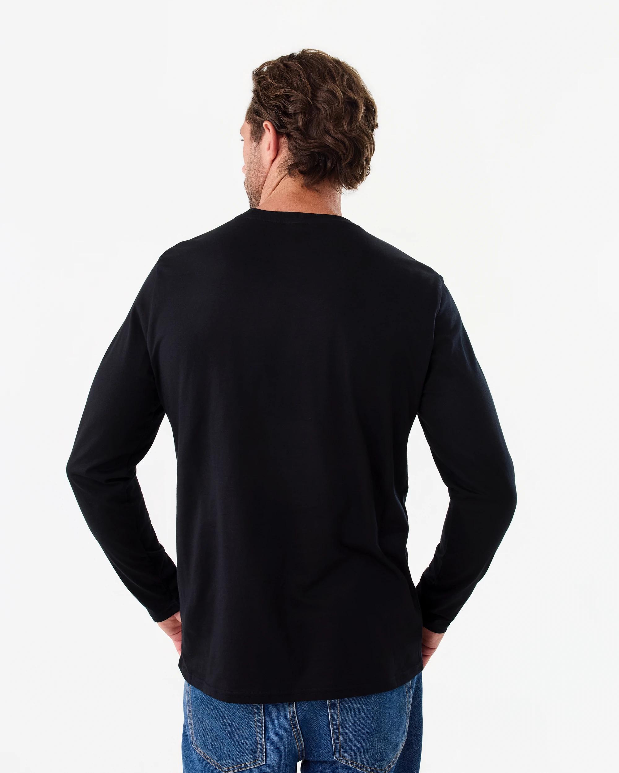 3 Long Sleeve Core T-shirt Black, 3 of 5