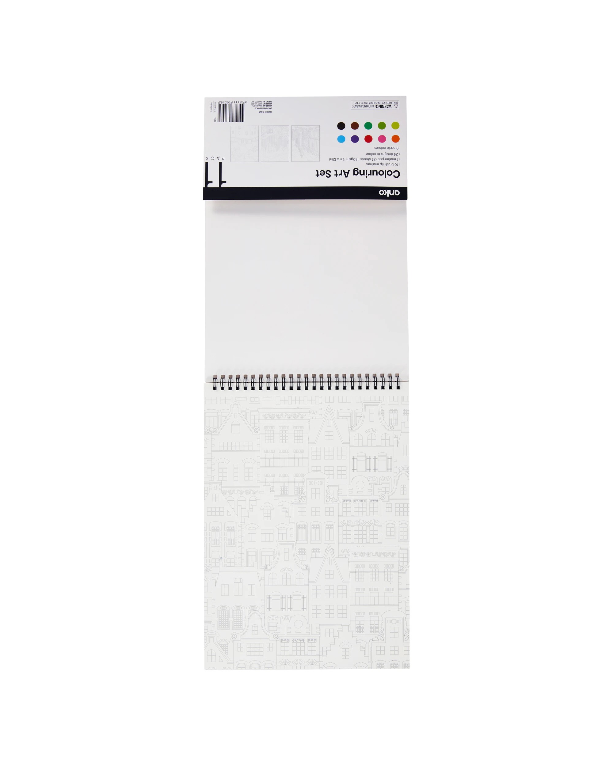 2 11 Pack Colouring Art Set - Buildings, 2 of 5