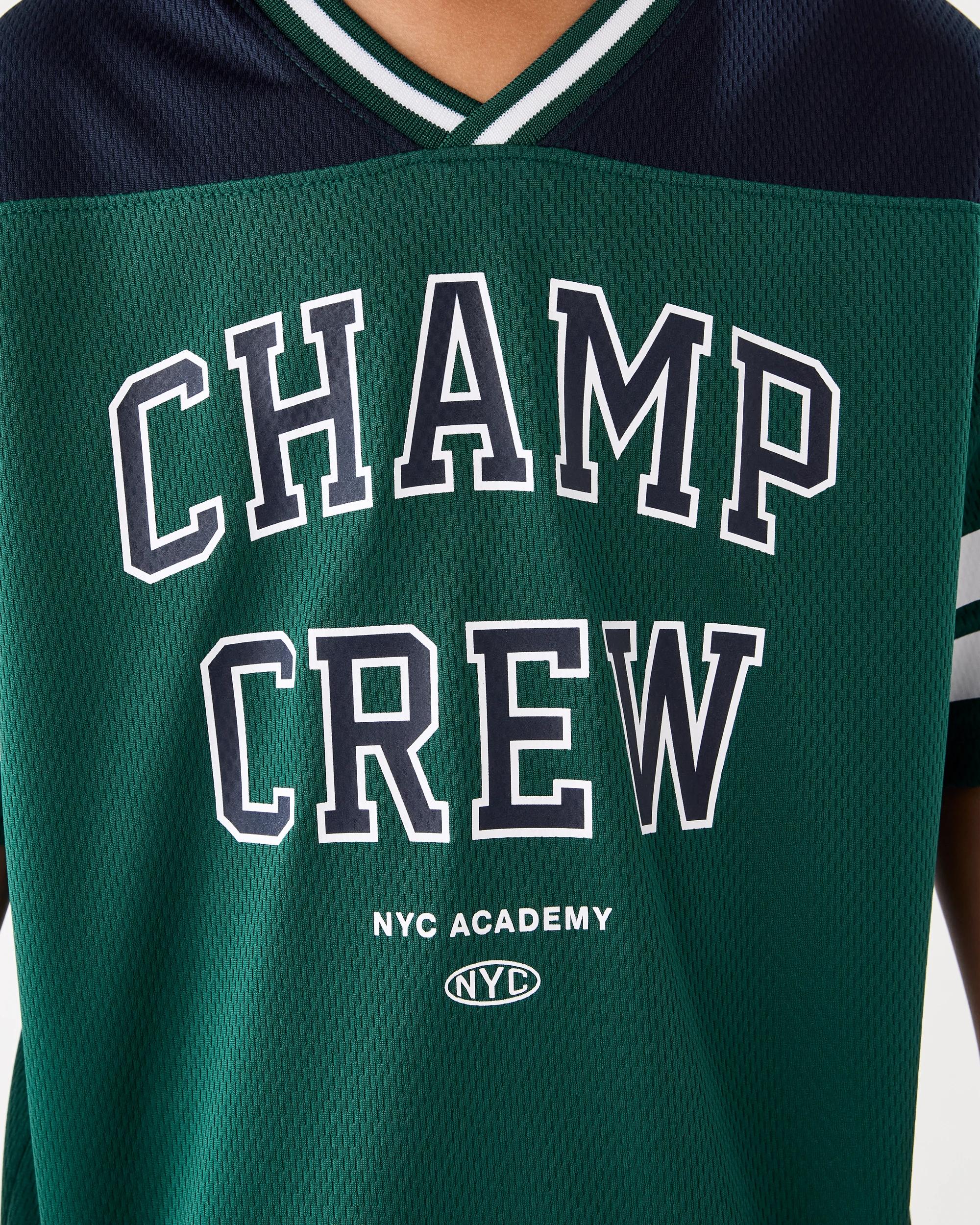 4 Oversized Sport Jersey Top Grn Varsit, 4 of 8