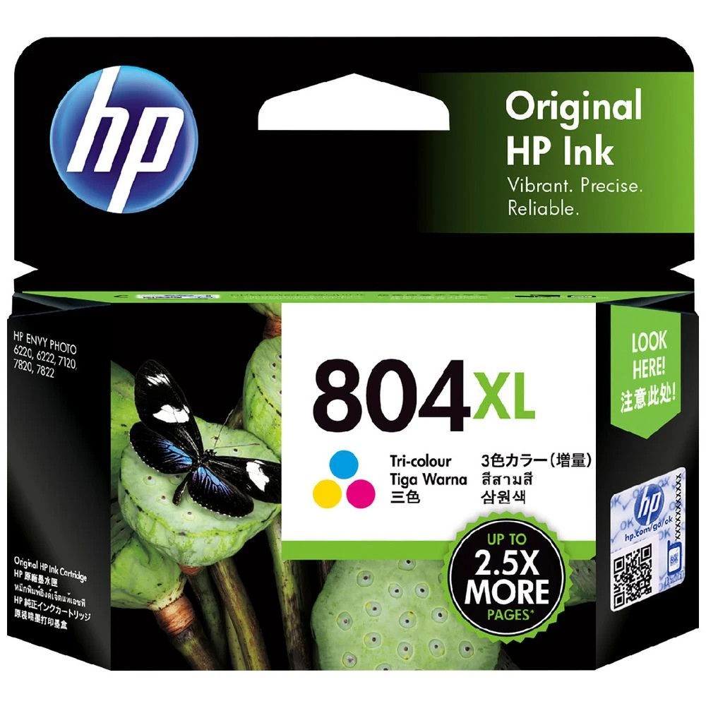 1 HP 804XL Tri Colour Ink Cartridge, 1 of 6