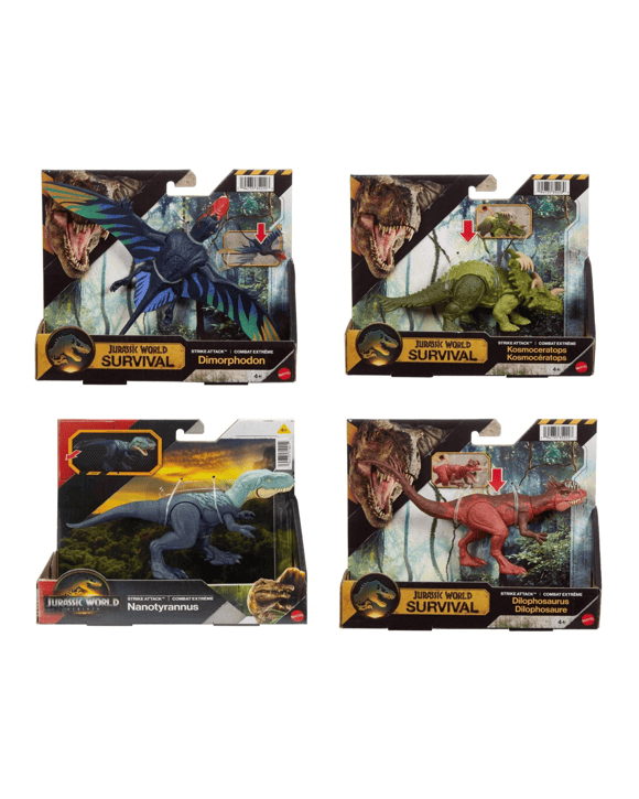 Mattel Jurassic World Rebirth Strike Attack Dinosaur - Assorted - Multi