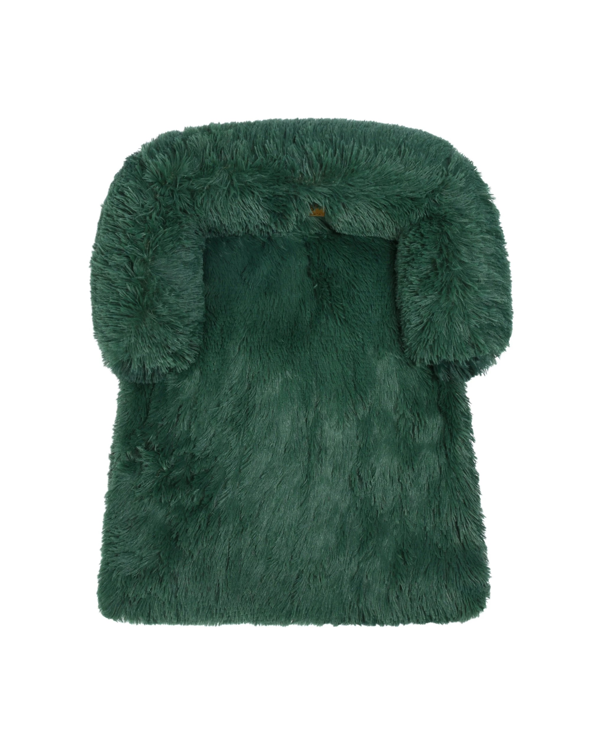 4 Charlie's Shaggy Faux Fur Bolster Sofa Protector Calming Dog Bed Small - Eden Green, 4 of 8