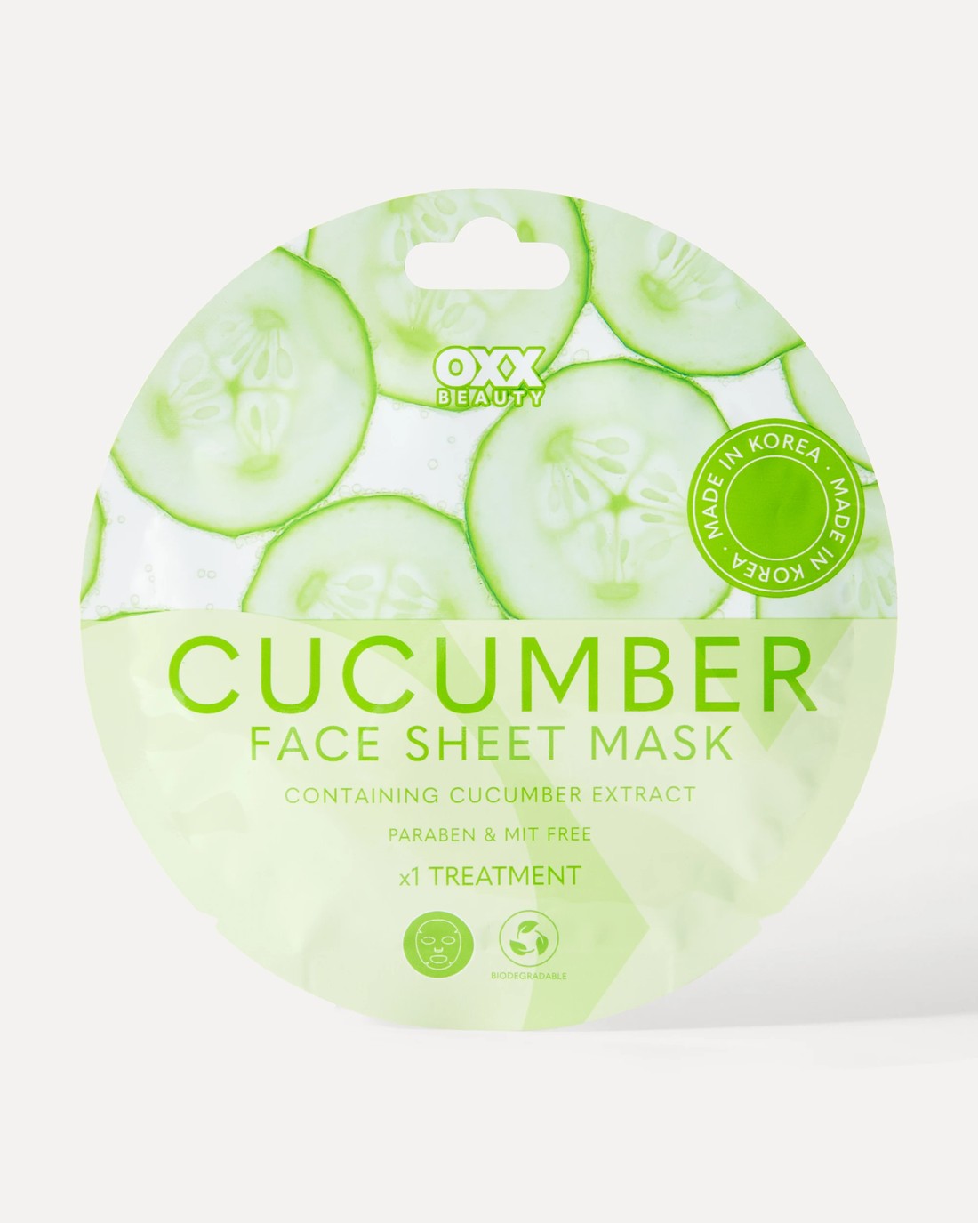 OXX Beauty Face Sheet Mask - Cucumber Extract - Kmart