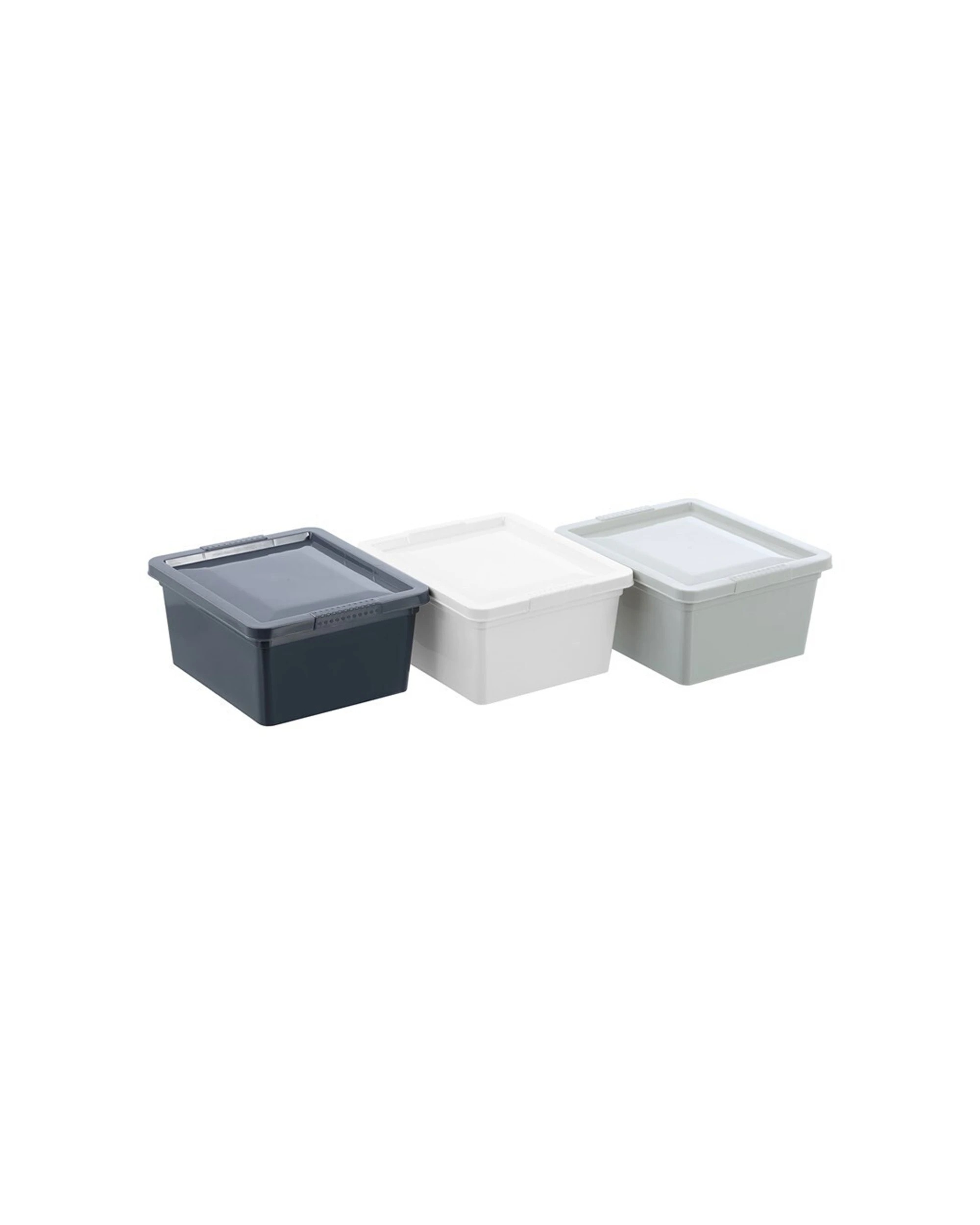 4 Boxsweden Essentials 24PK 2 Litre Stackable Tub Lockable Lid Storage Box - Assorted, 4 of 6
