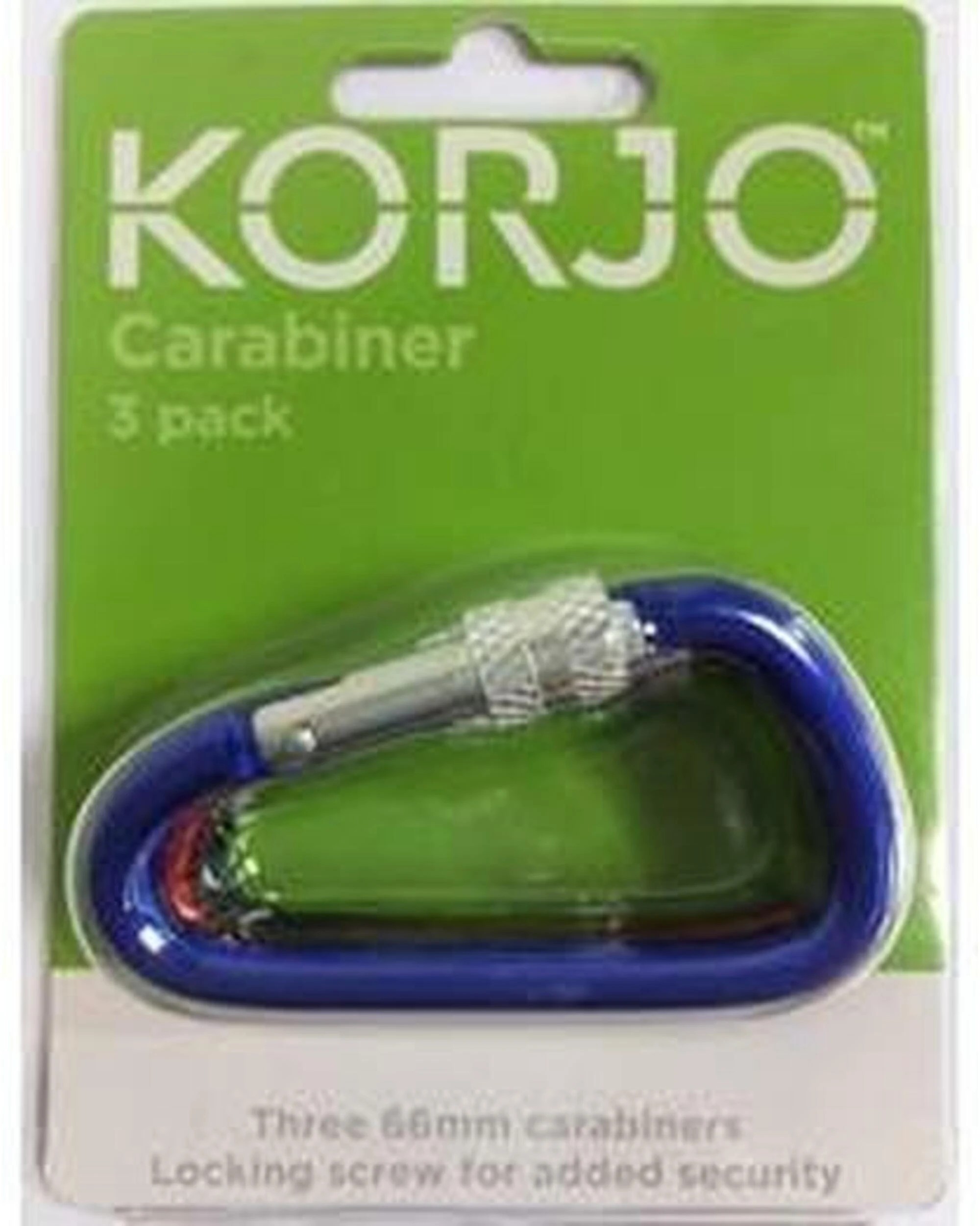 1 Korjo Carabiner Set - 3-Pack - Assorted Colours, 1 of 1