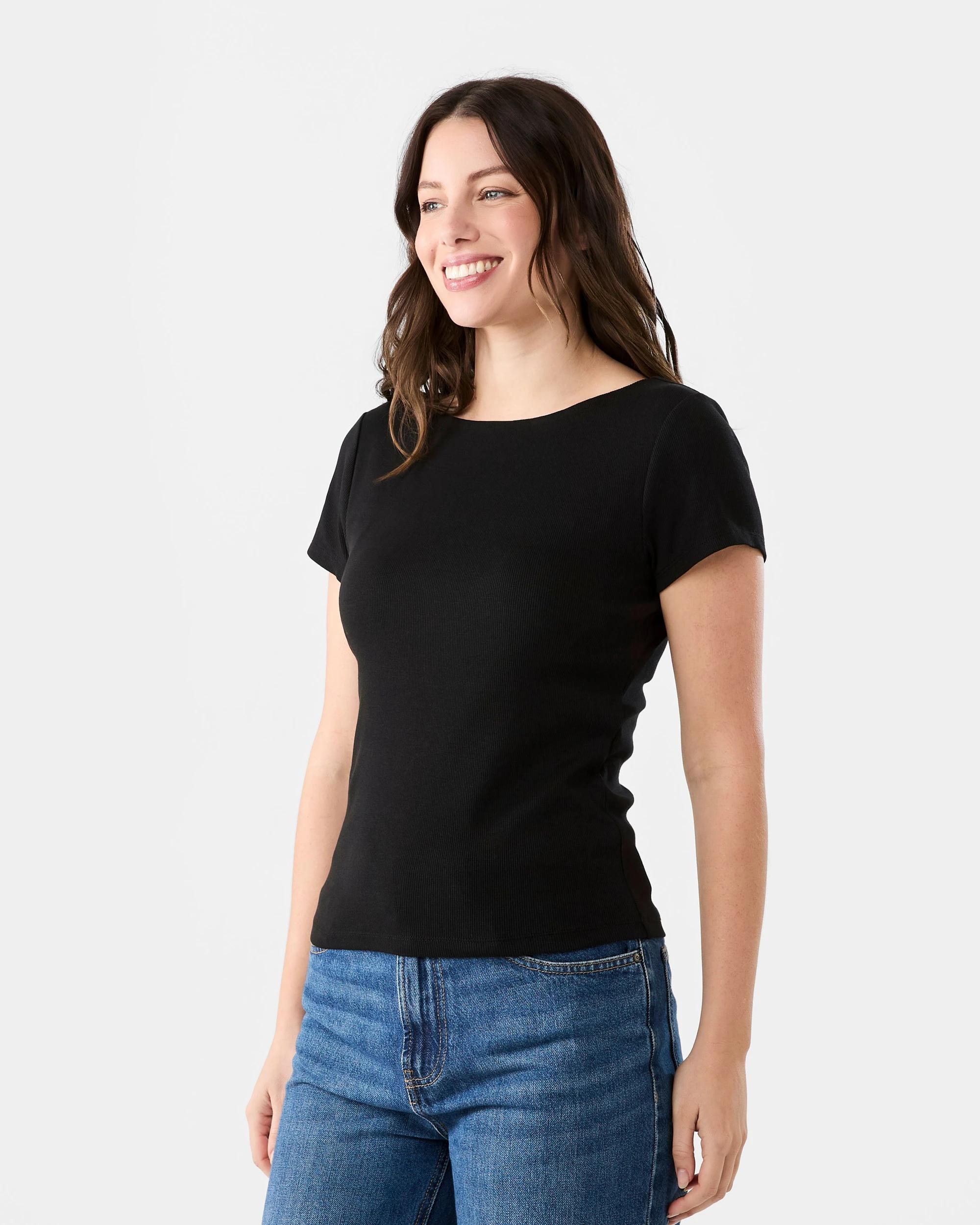 2 Short Sleeve Shelf T-shirt Black, 2 of 5