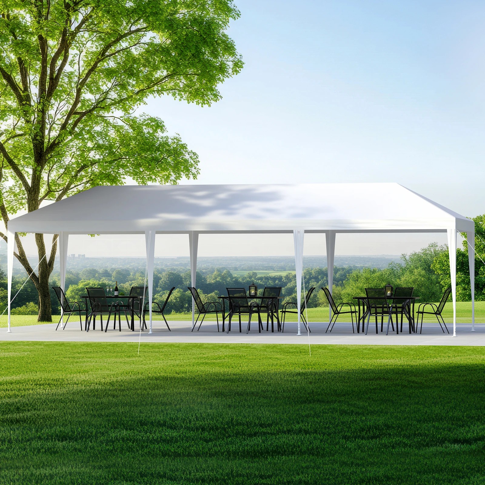 3 Alfordson Gazebo 3x9m Outdoor Wedding Camping Marquee Canopy Portable - White, 3 of 7