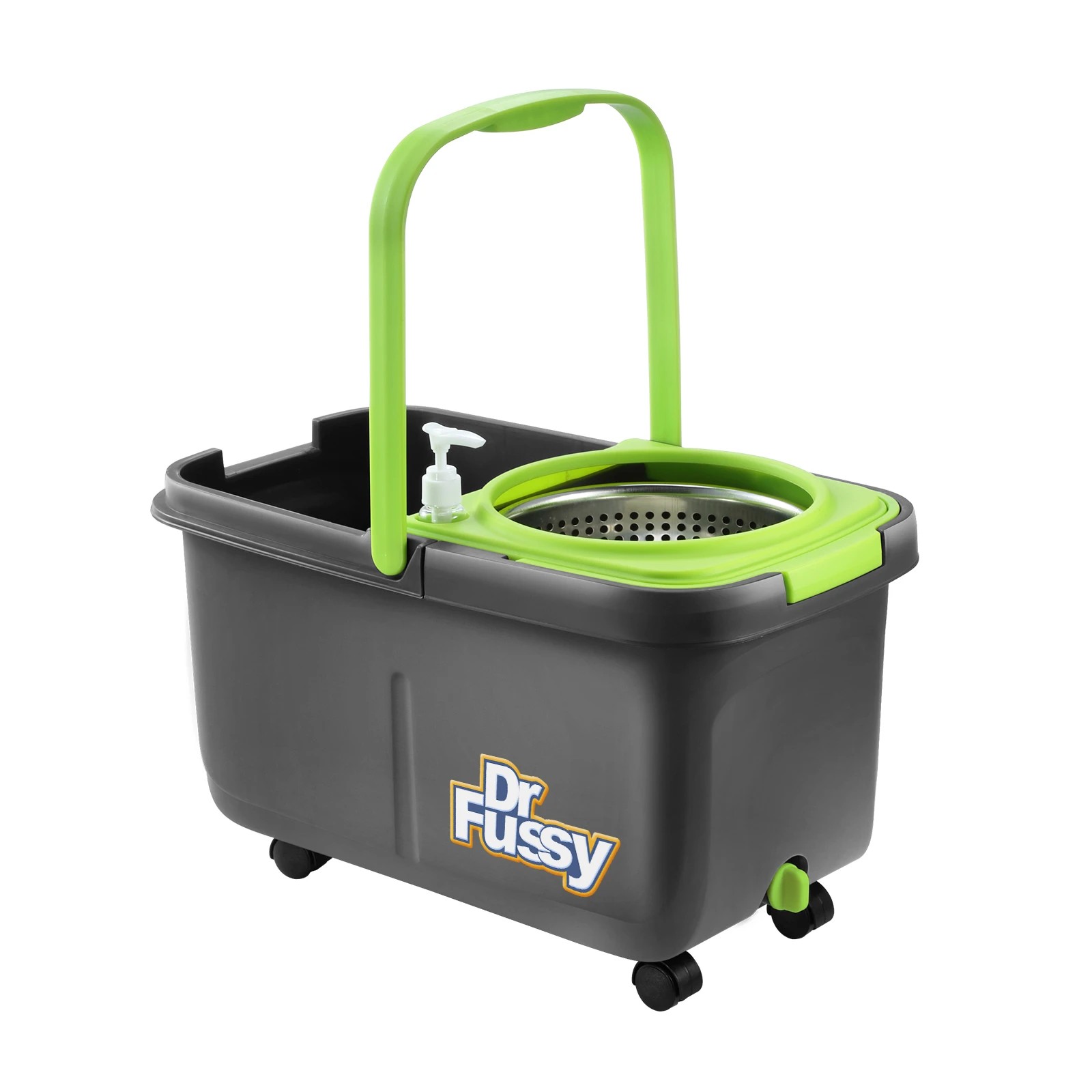 3 Dr FUSSY Stainless Steel Microfiber 360 Spin Mop 10L, 3 of 5