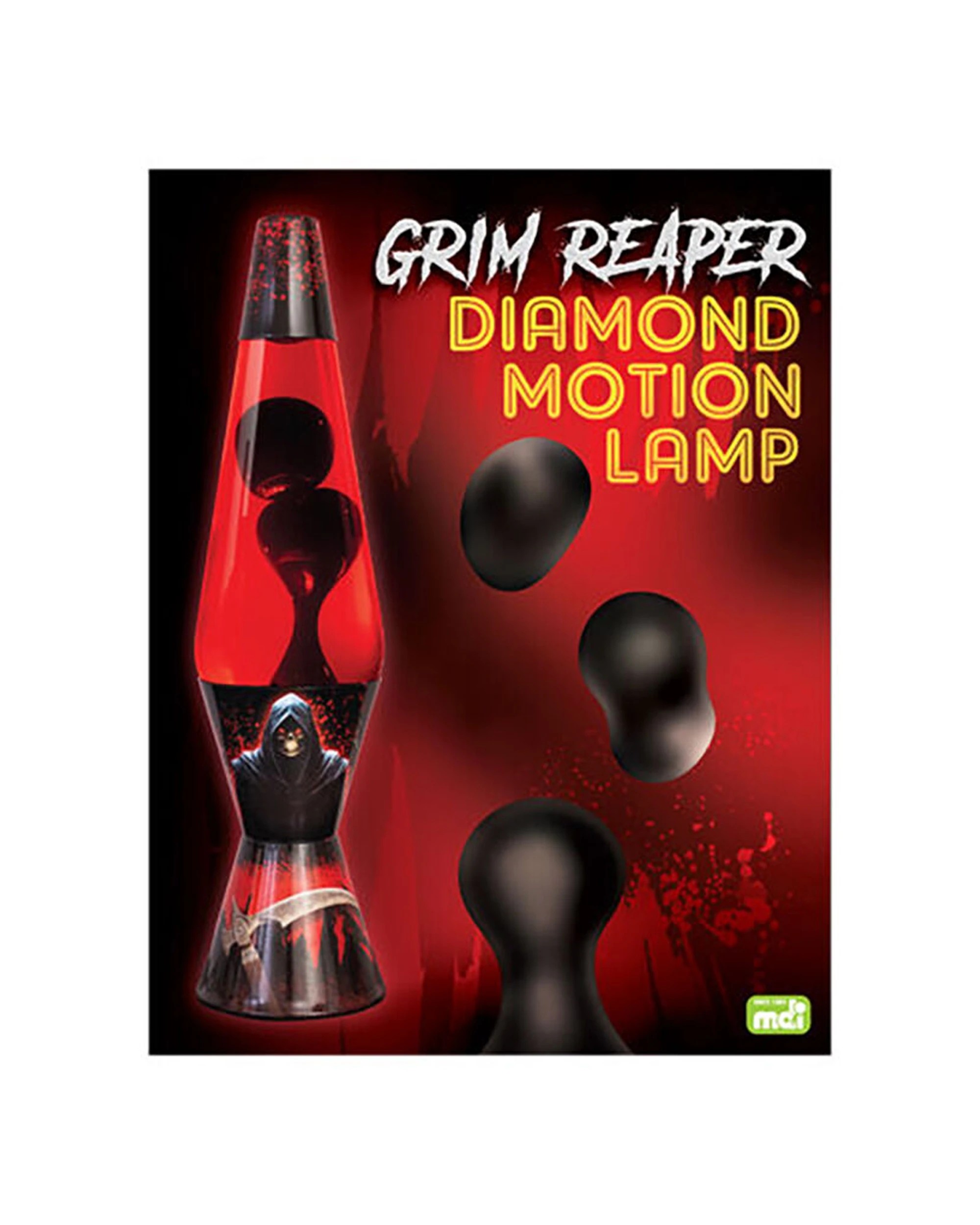3 MDI Aus Mystical Worlds Diamond Motion Lamp Light Bedside Decor Grim Reaper - Multi, 3 of 4