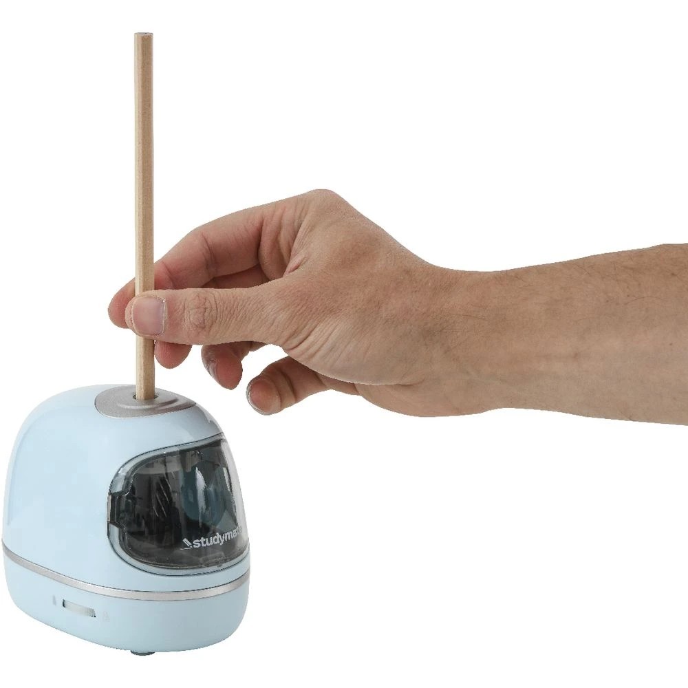 3 Studymate Electric Pencil Sharpener Blue, 3 of 4