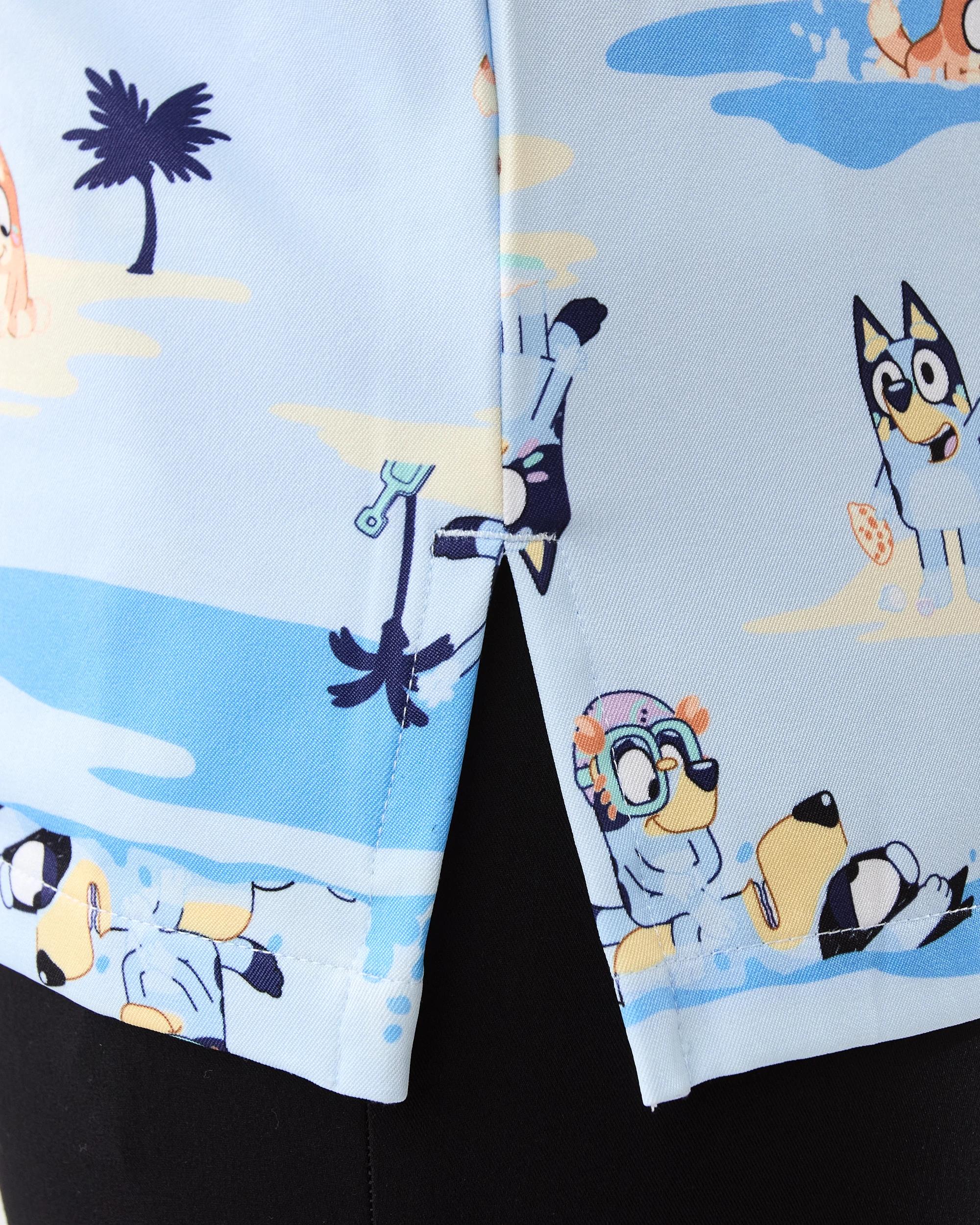 8 Workwear Bluey License Short Sleeve Unisex Scrub Top Bluey, 8 of 8