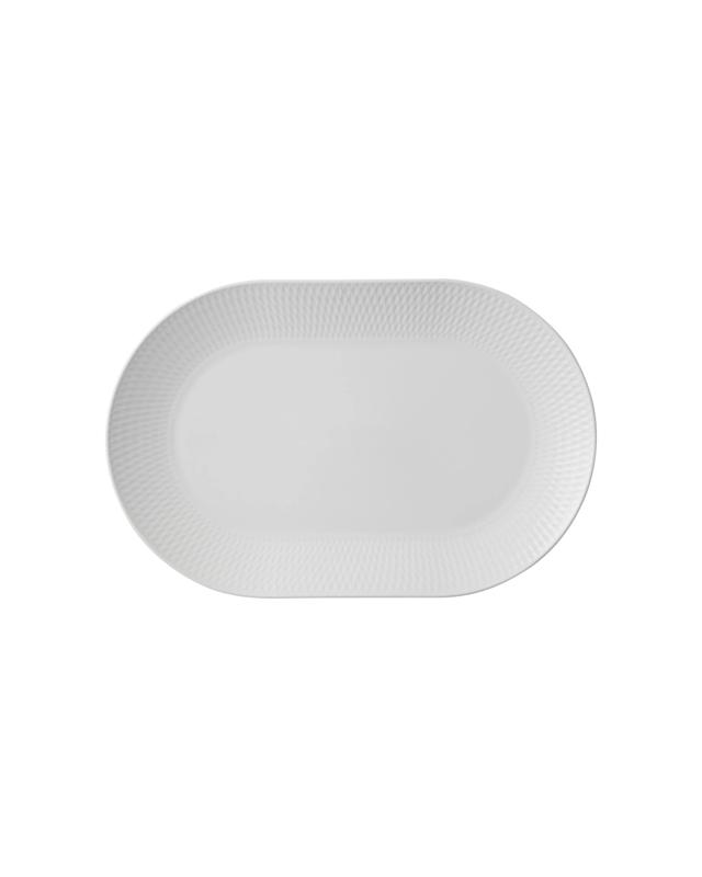 Maxwell & Williams Basics Diamonds Oblong Platter 38x25cm Porcelain Dinnerware Serveware - W