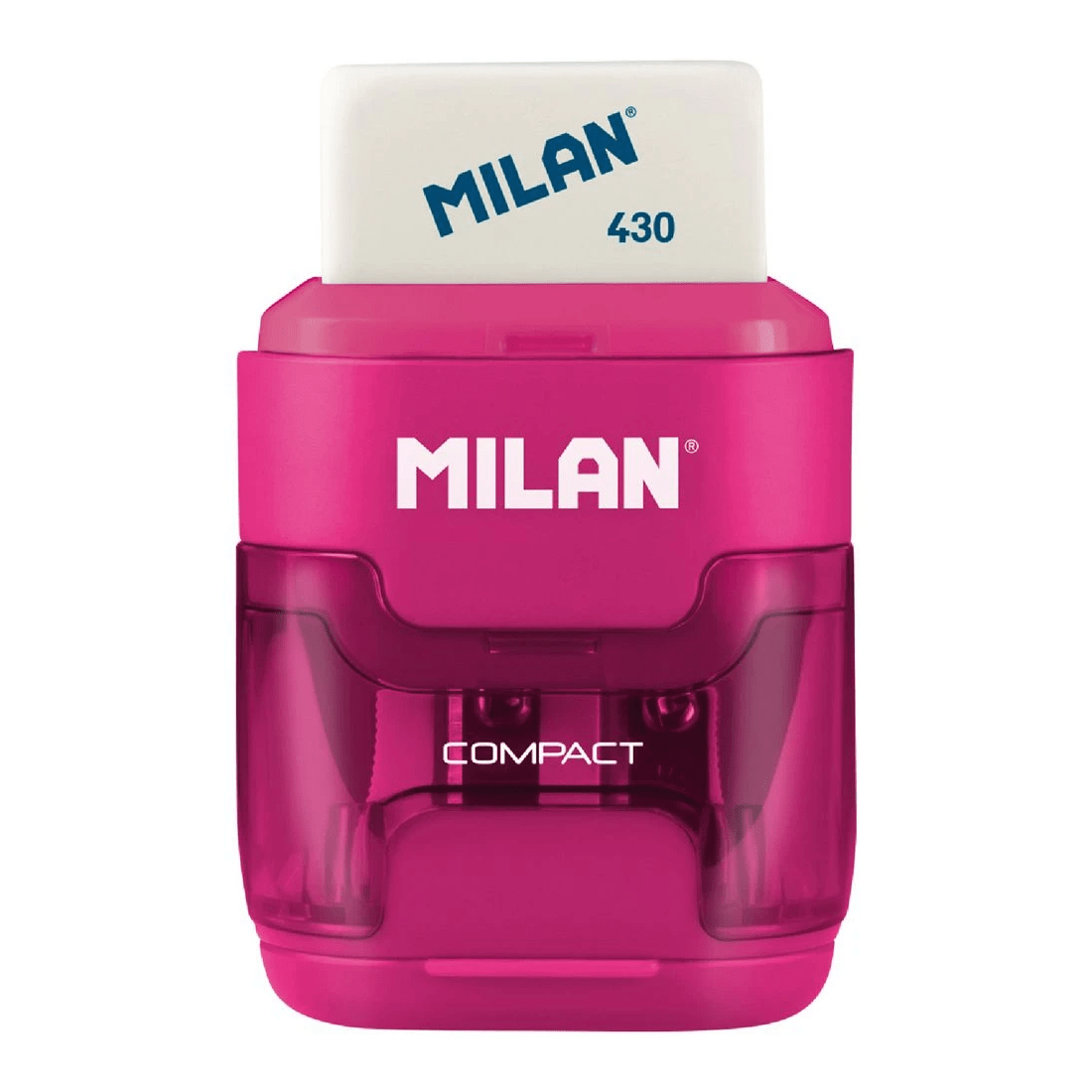 3 Milan Compact 2 Hole Sharpener Eraser Assorted, 3 of 3