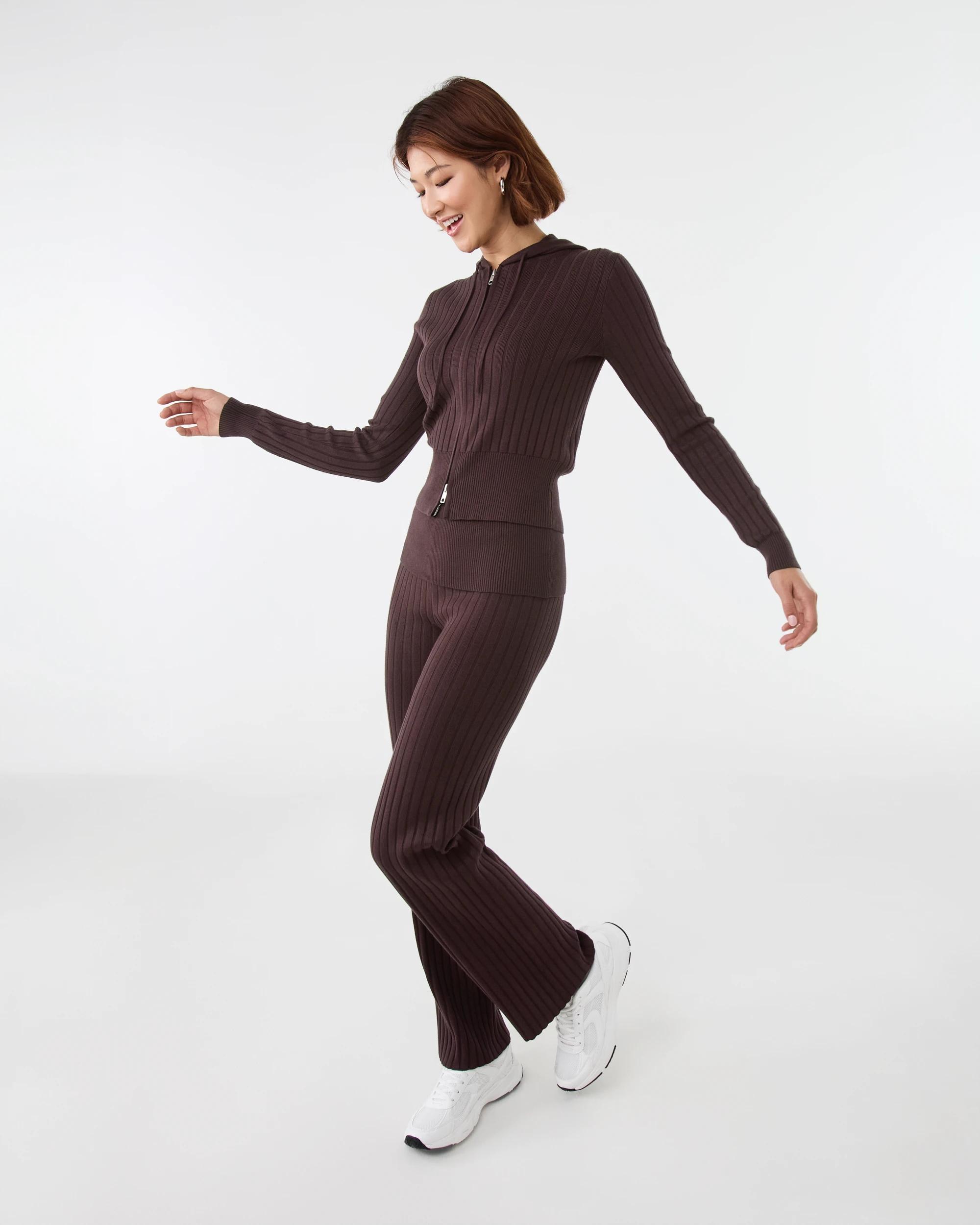 3 Knit Hoodie Choc Plum, 3 of 8