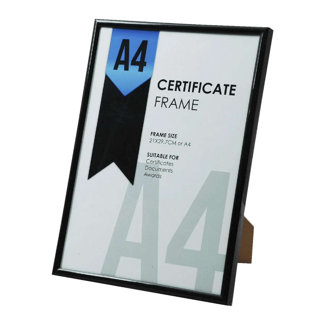 3 A4 Certificate Frame Black, 3 of 4