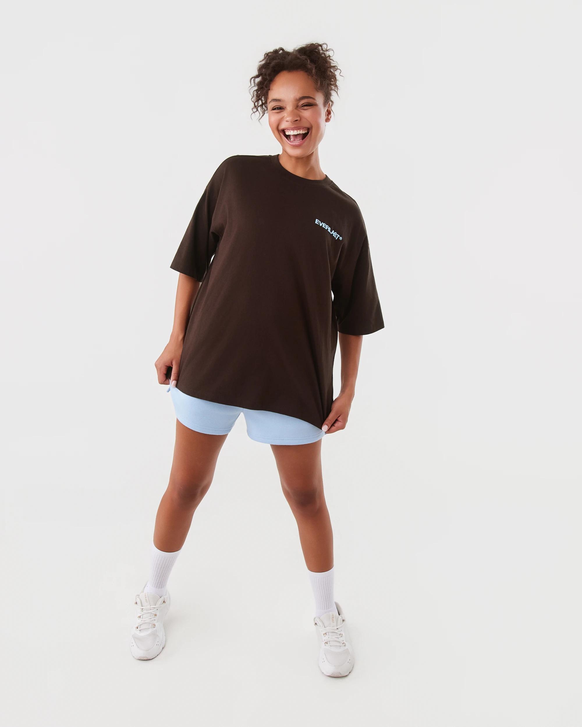 2 Everlast Womens Street Boyfriend T-shirt Coffee, 2 of 8