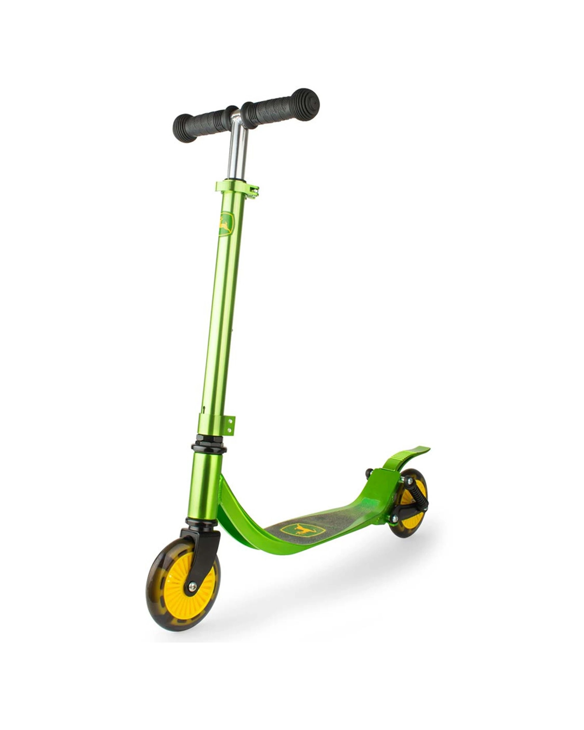 1 John Deere Adjustable Kick Scooter Trottinette w/ Light Up Wheels - Multi, 1 of 7