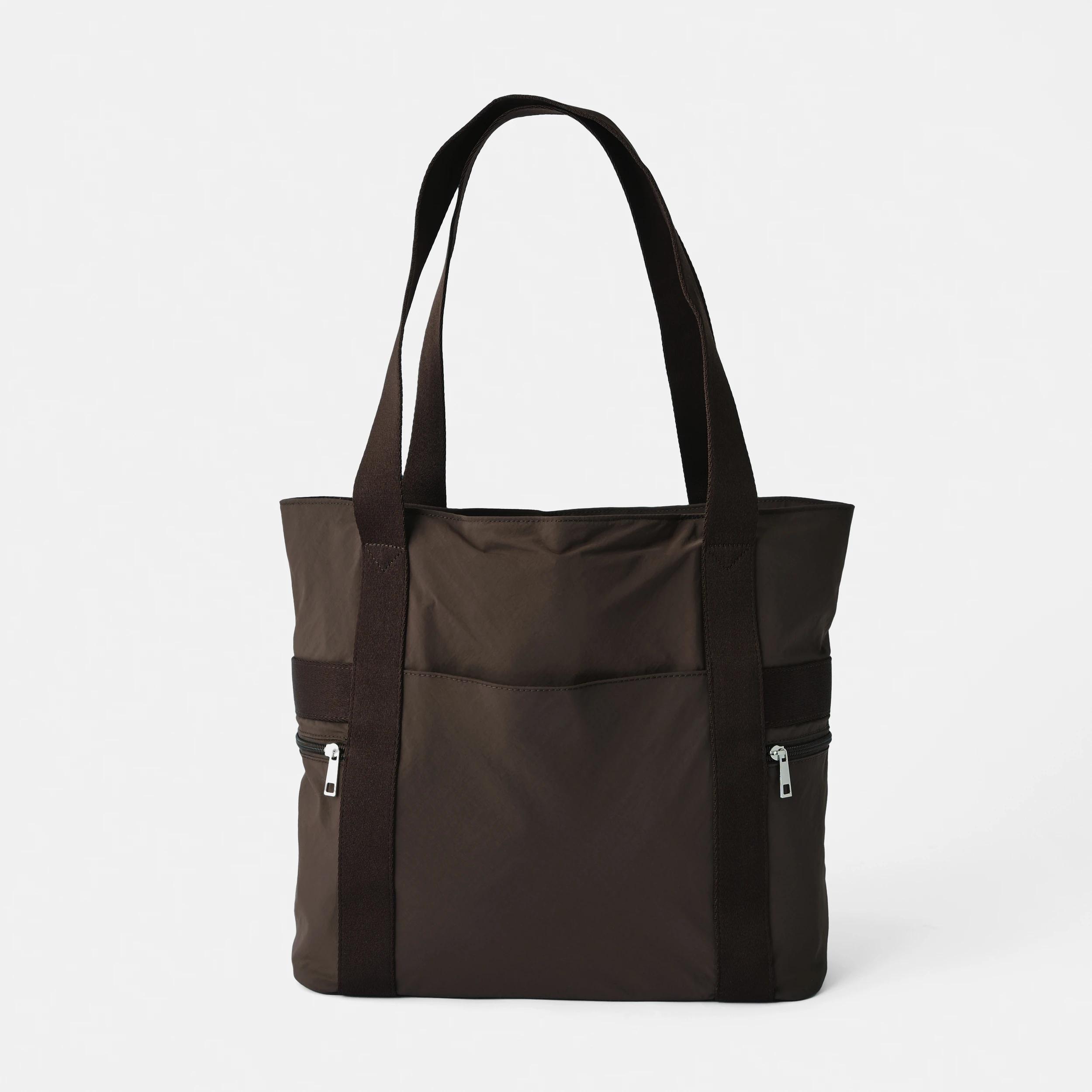 1 Urban Multi Pocket Tote Bag Choc Plum, 1 of 5