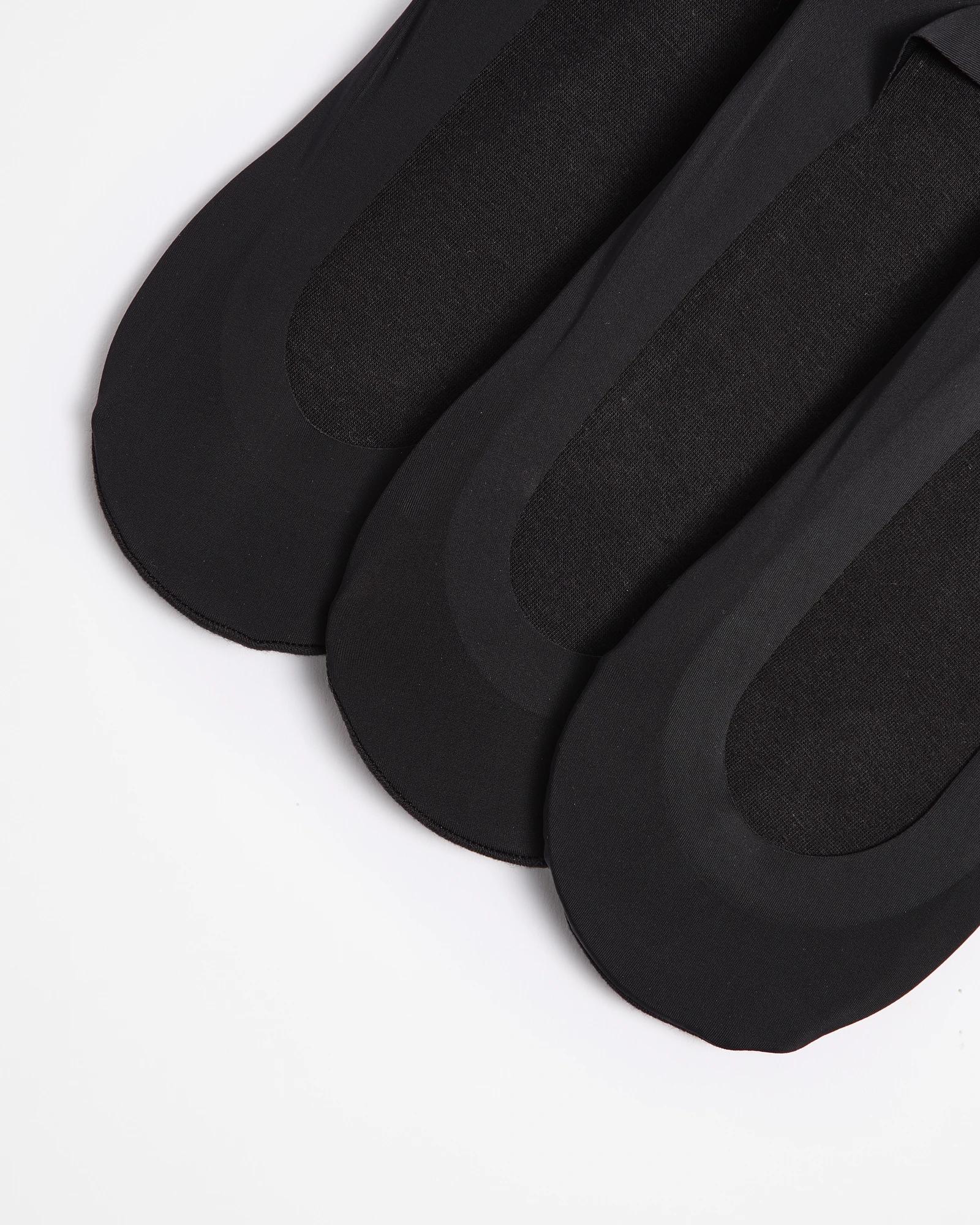 2 Target 3 Pack Invisible Footlet Socks BLACK, 2 of 3