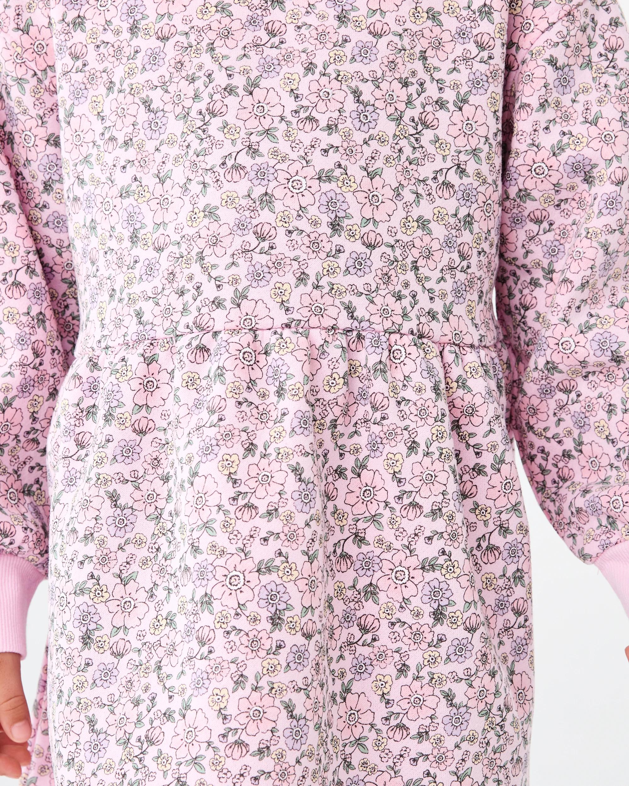 5 Fleece Dress Pink Florl, 5 of 8