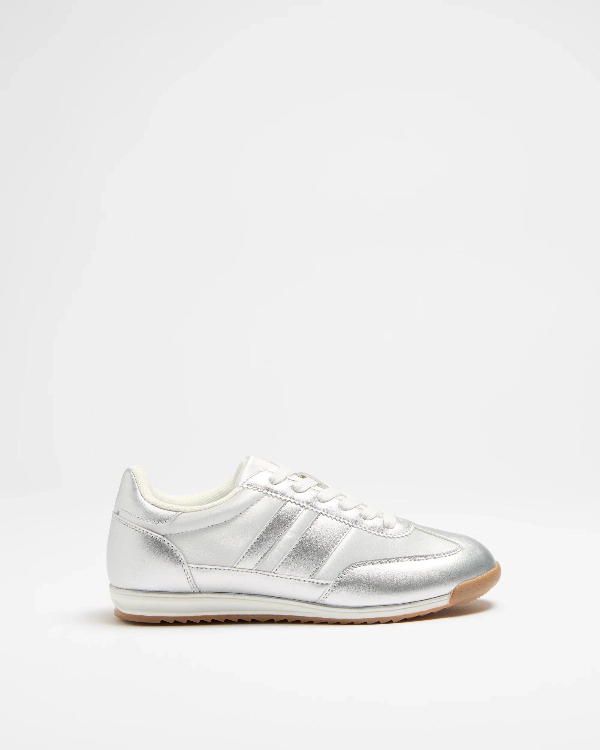 1 Target Woman Womens Nylon Athletic Sneaker - Lindsay SILVER, 1 of 3