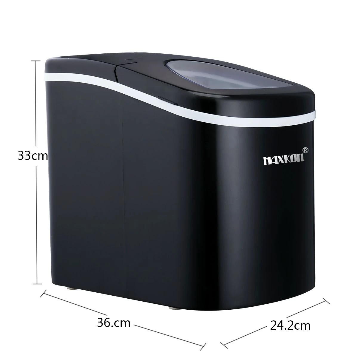 6 Maxkon 2.4L Portable Ice Maker Machine Coated, 6 of 7