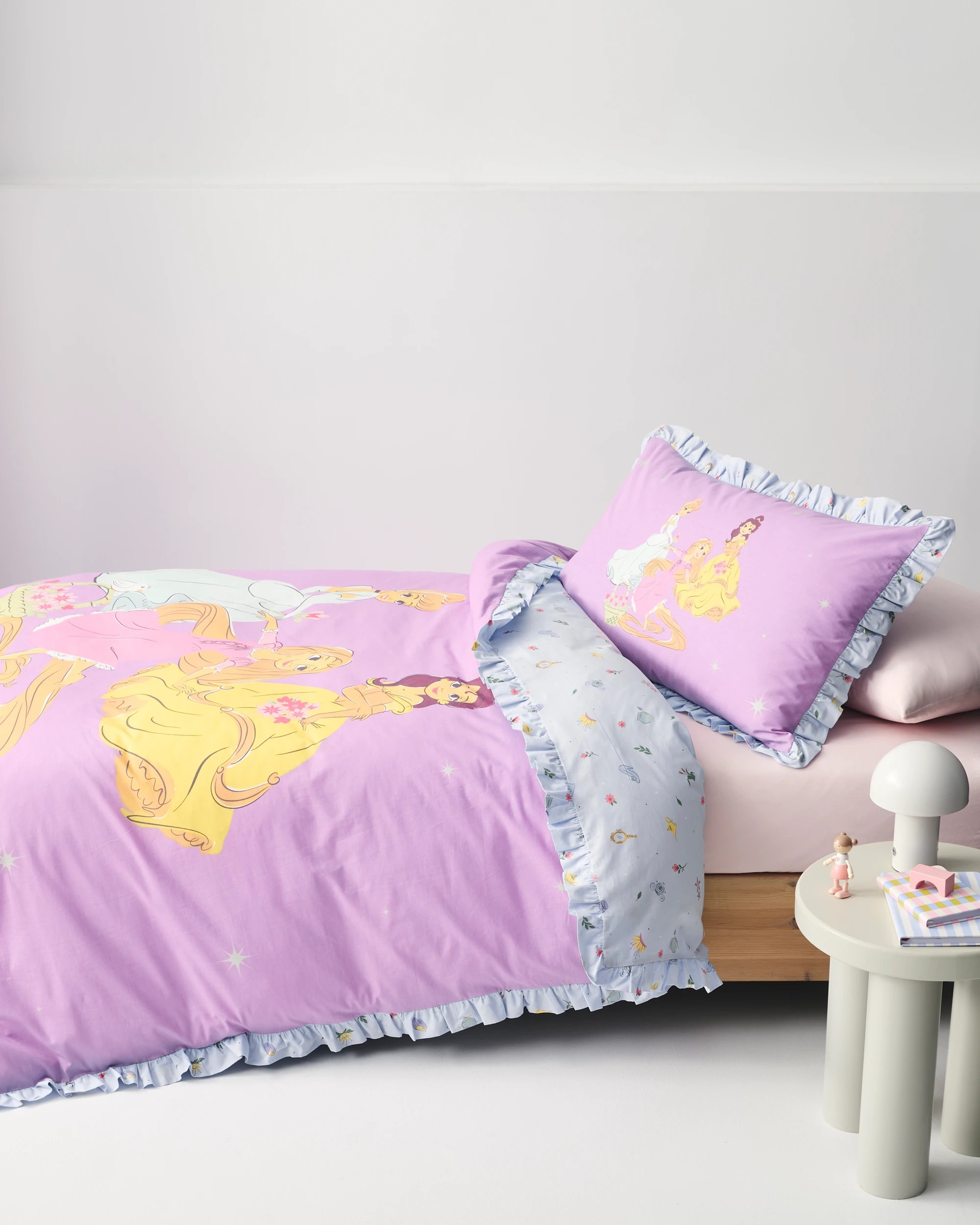 4 Target Disney Princesses Reversible Cotton Quilt Cover Set - Queen Bed - Purple, 4 of 9
