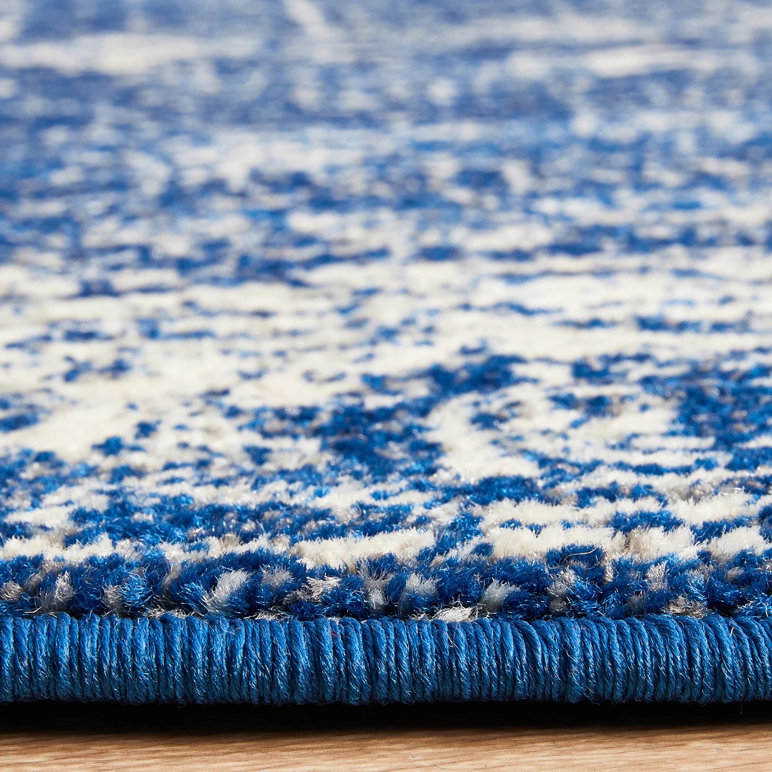7 Common Ground Rugs Encore 252 240x240cm Round - Large Pet Friendly Rug - Blue, 7 of 7