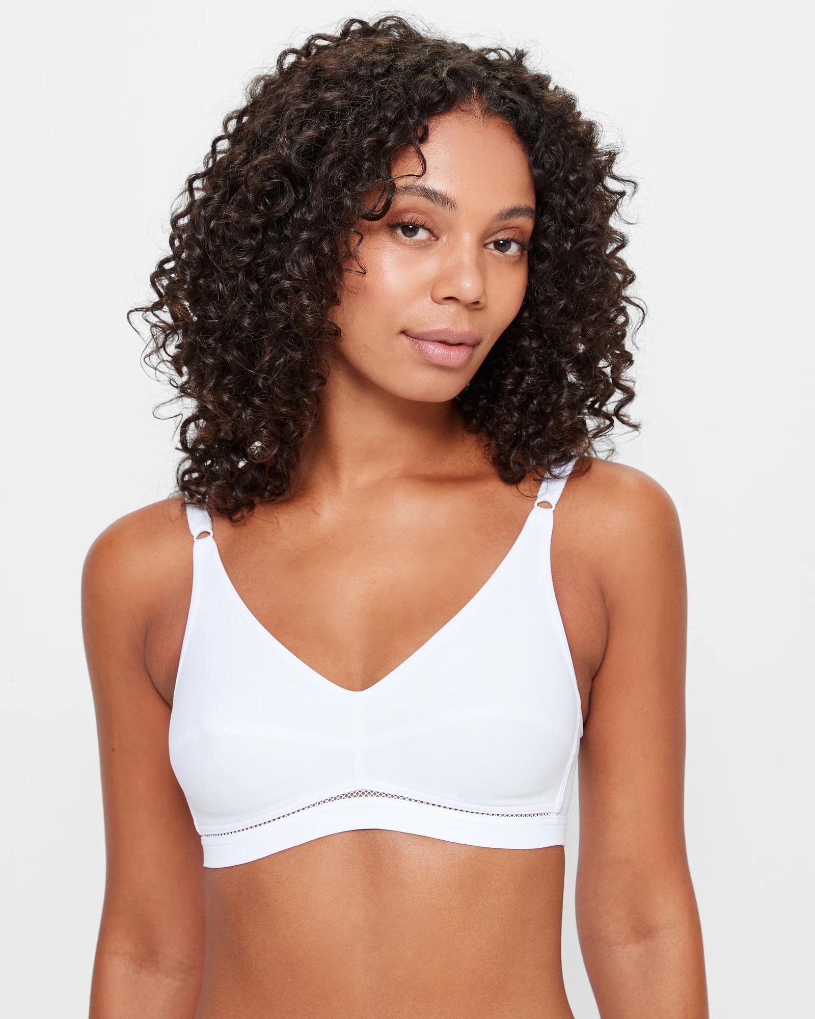 1 Target Classic Wirefree Bra WHITE, 1 of 3
