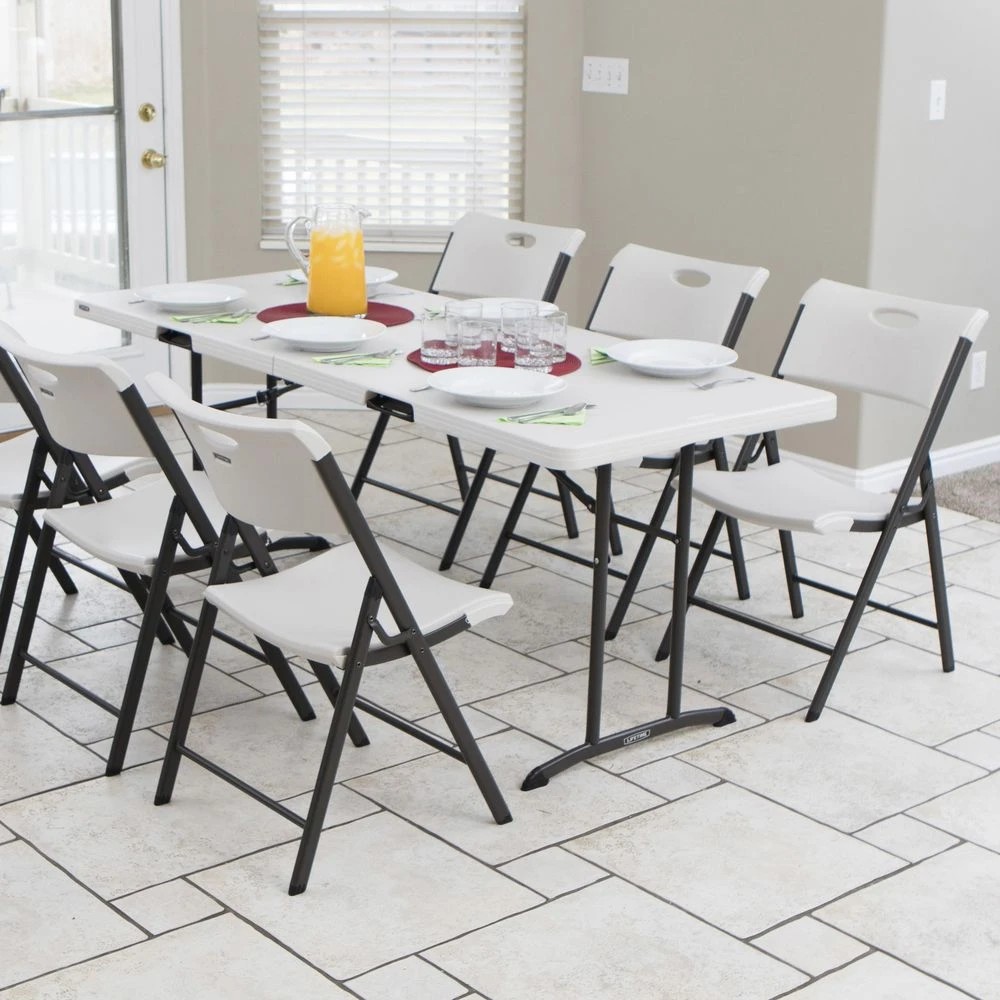 9 Lifetime Commercial 6 Foot Bifold Table Desks, Tables and Returns, 9 of 10