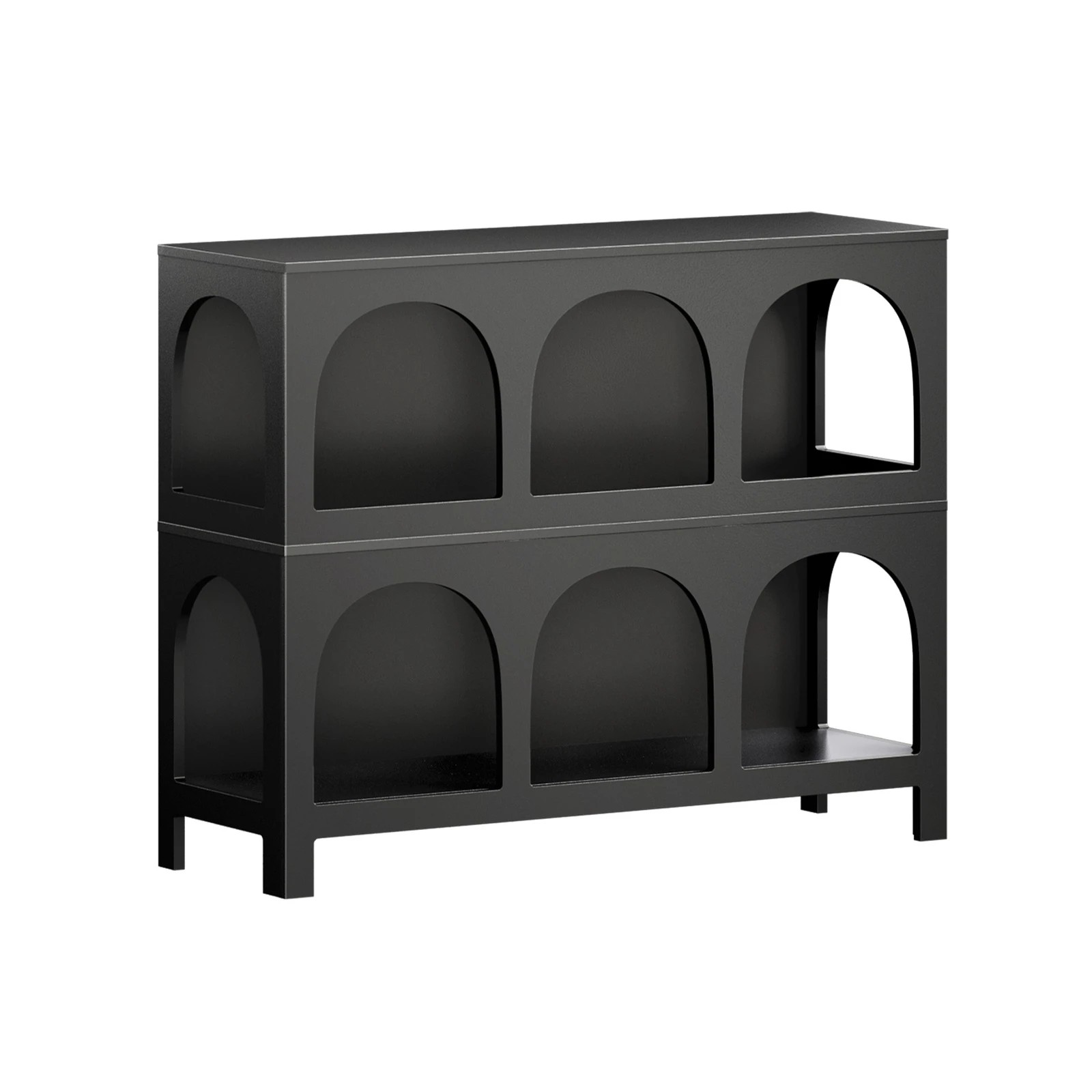 1 Oikiture Shelving Unit Display Shelf Storage Stand Bookcase Bookshelf
 - Black, 1 of 7