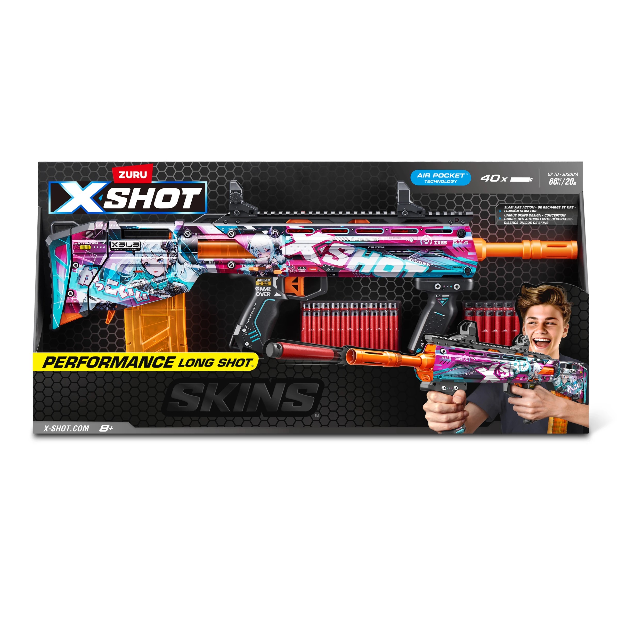 1 Zuru XSHOT Skins Pro Series 1 Anime Long Shot Blaster, 1 of 8