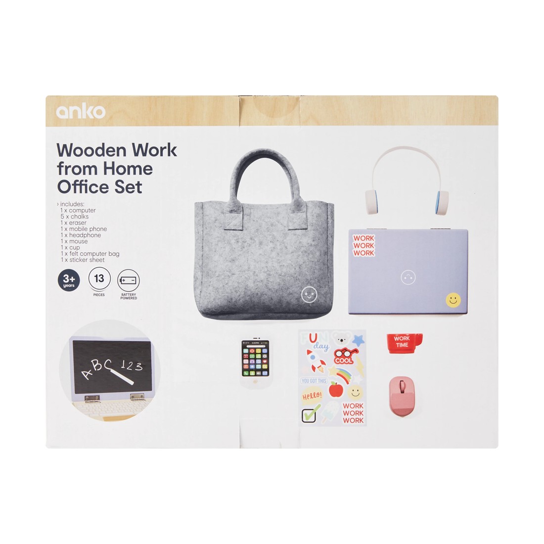 7 13 Piece Wooden Work From Home Office Set, 7 of 7