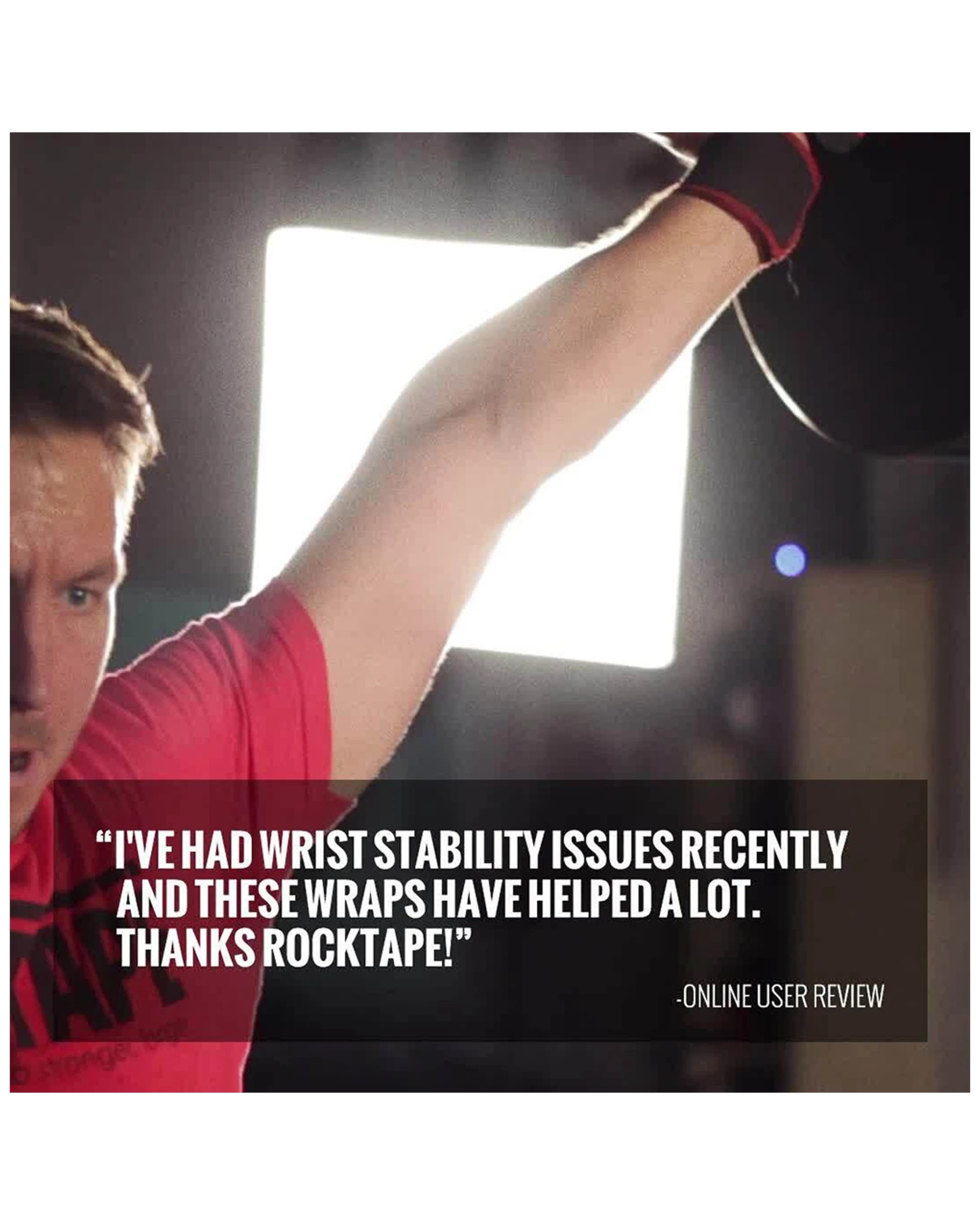 5 ROCKTAPE RockWrist Wrist Support One Size Pair For Fitness Hook And Loop - Pattern, 5 of 5