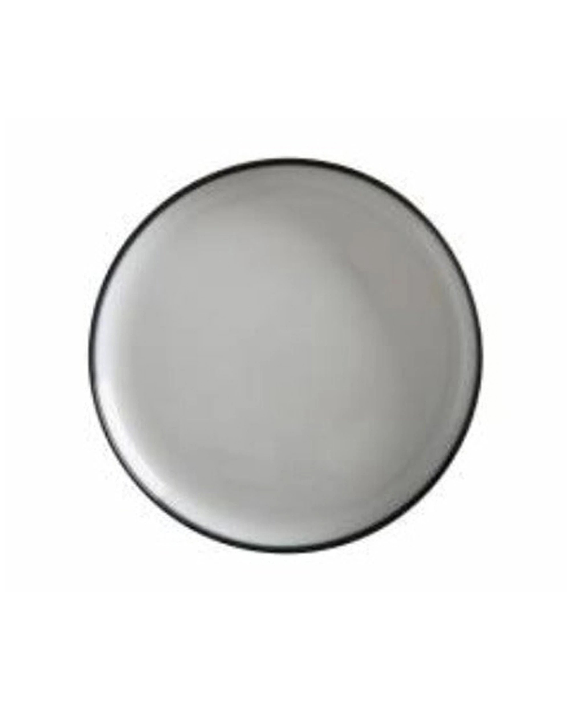 1 Maxwell & Williams Caviar Granite High Rim Platter Porcelain 28cm Matte Finish - White, 1 of 1