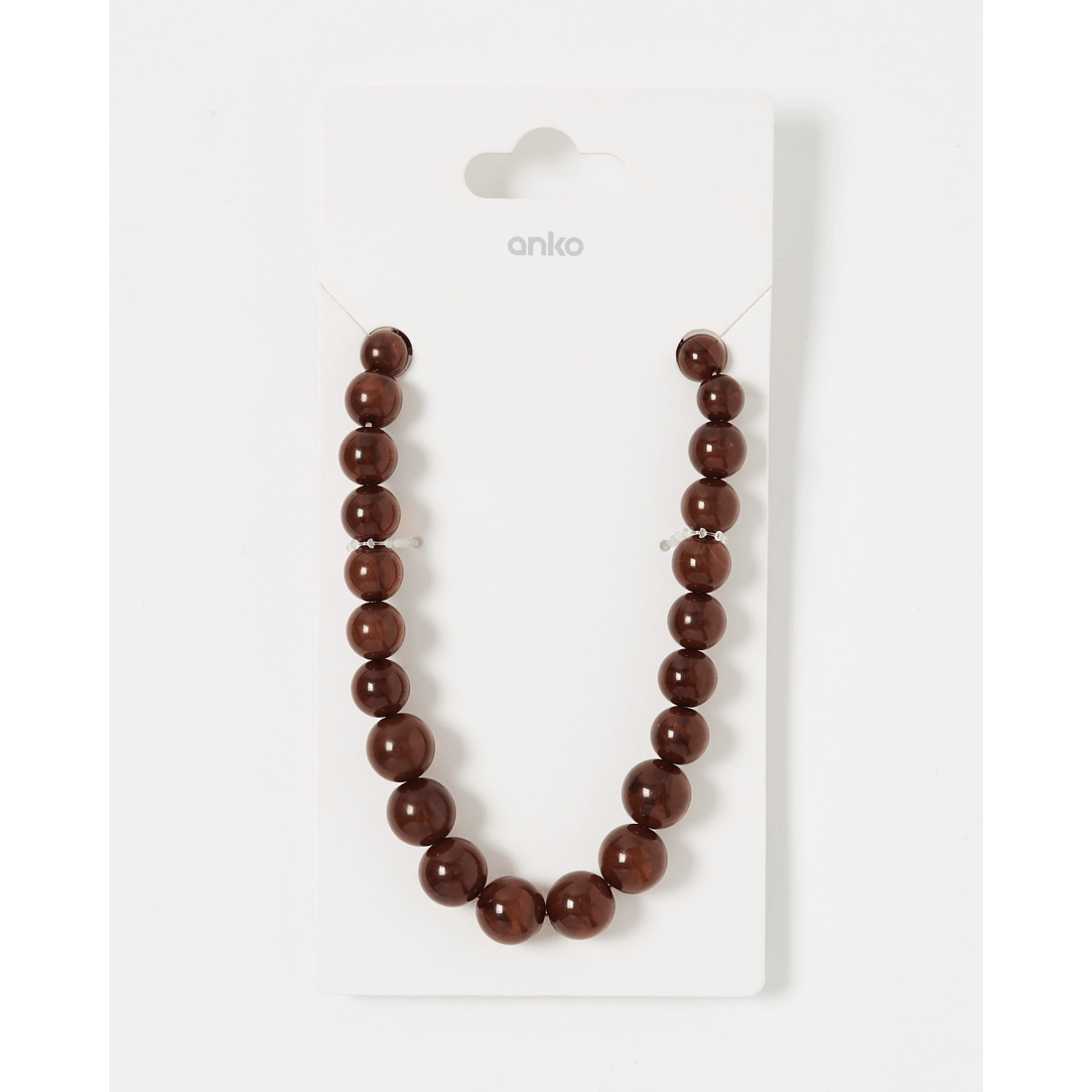 6 Toggle Bead Necklace - Brown, 6 of 6