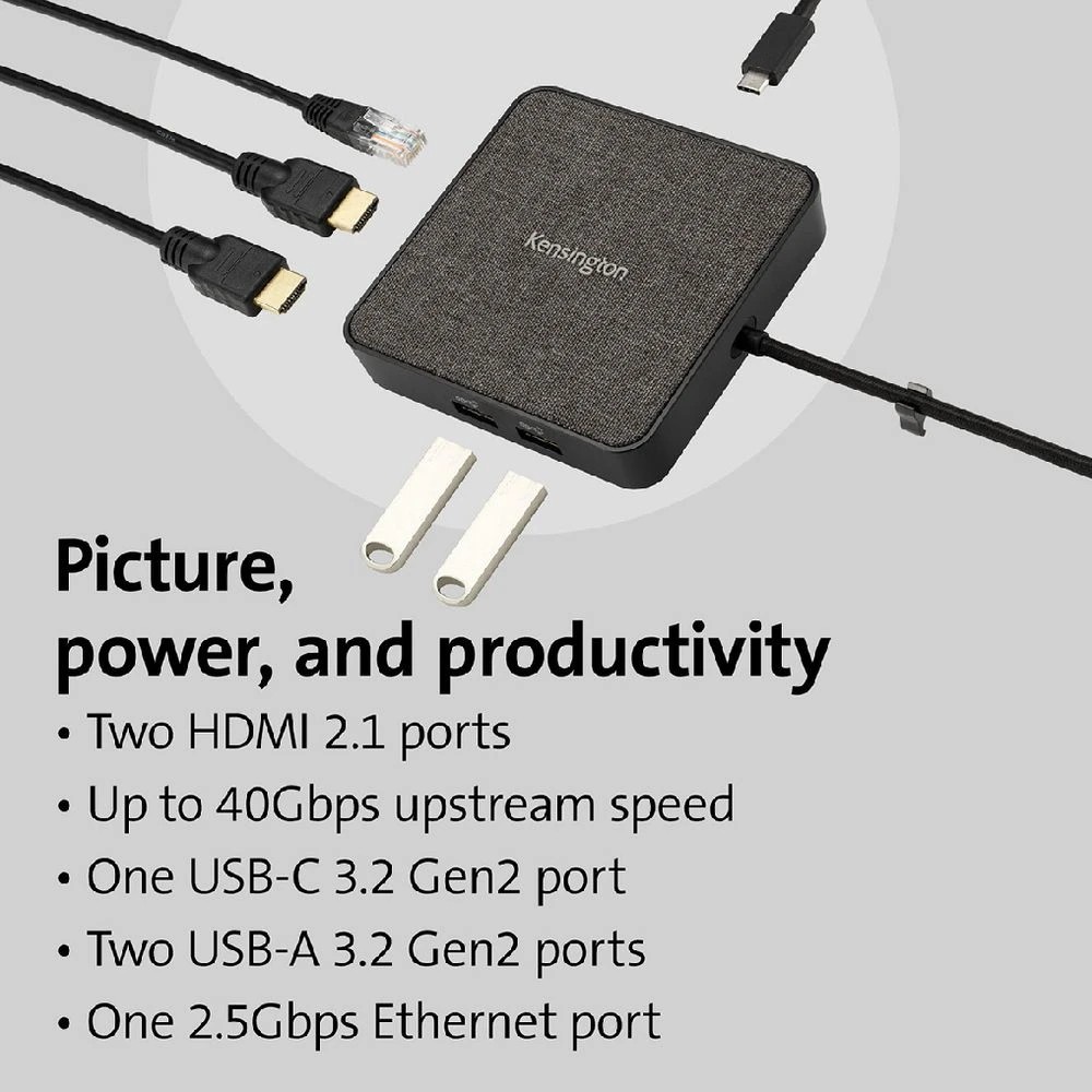 7 Kensington MD120U4 USB4 Portable Docking Station, 7 of 8
