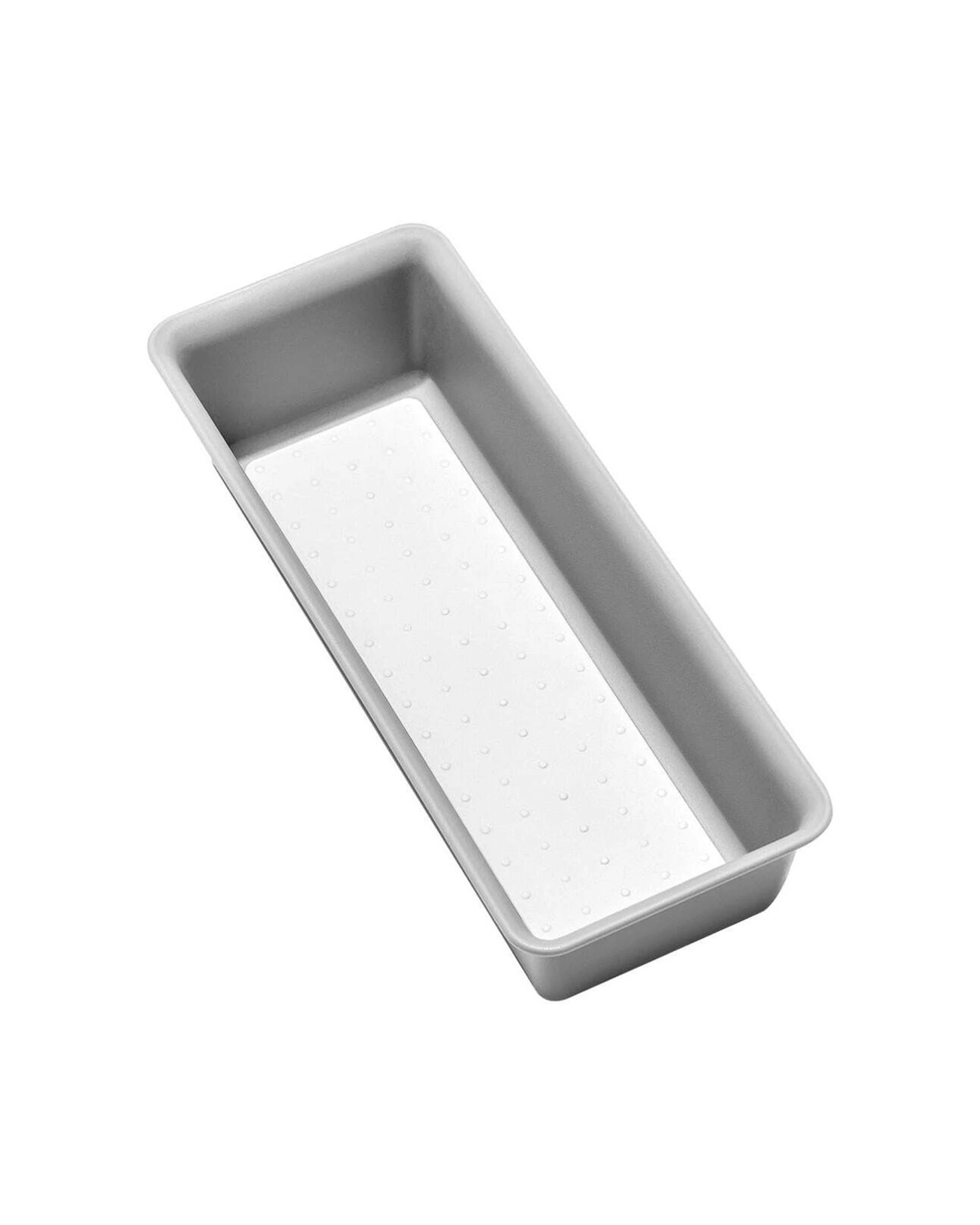 1 Madesmart 25cm Kitchen Office Bin Non-Slip Lining Rectangle Small Storage - Grey, 1 of 1