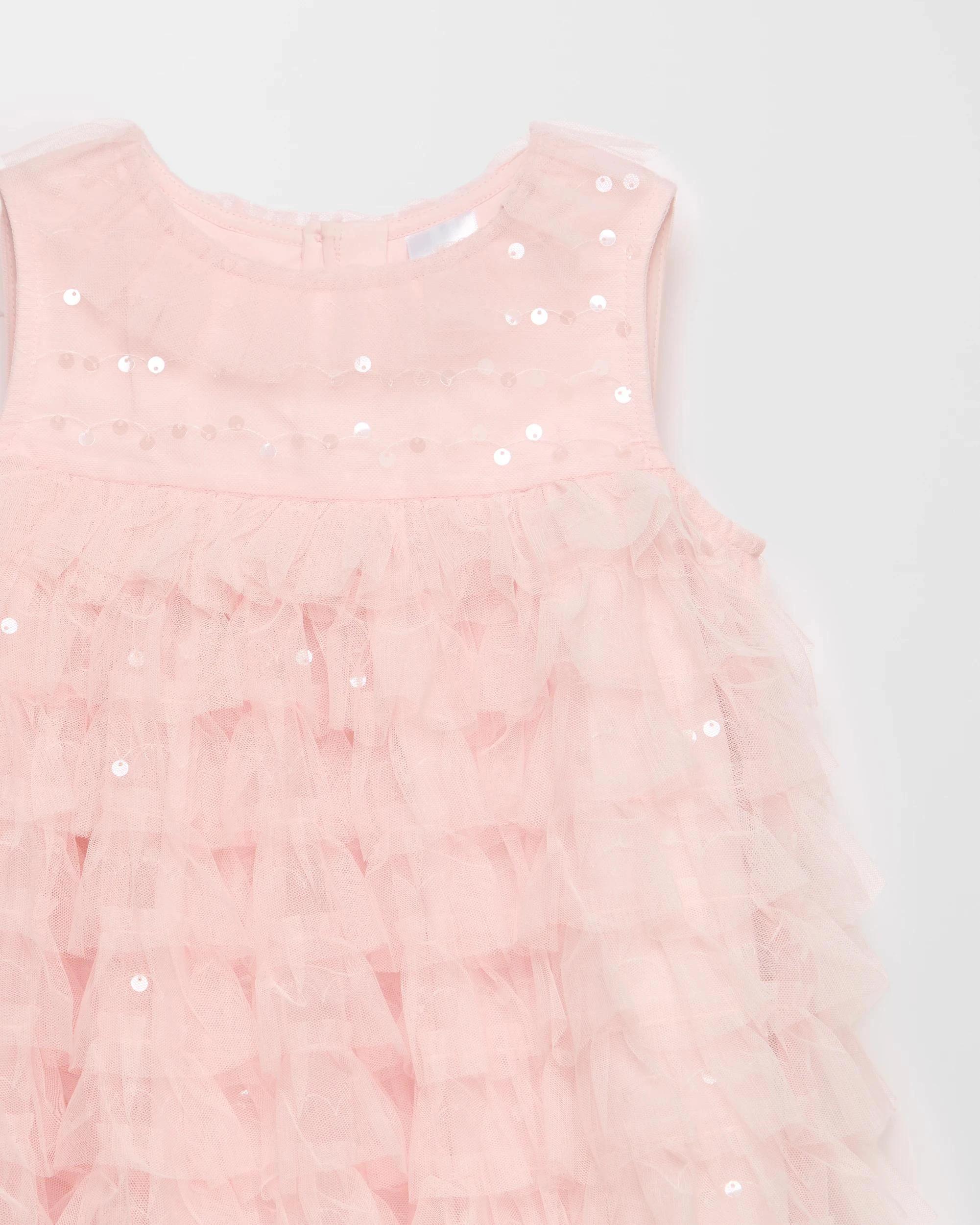 6 Target Kids Tulle Ruffle Dress PINK, 6 of 9