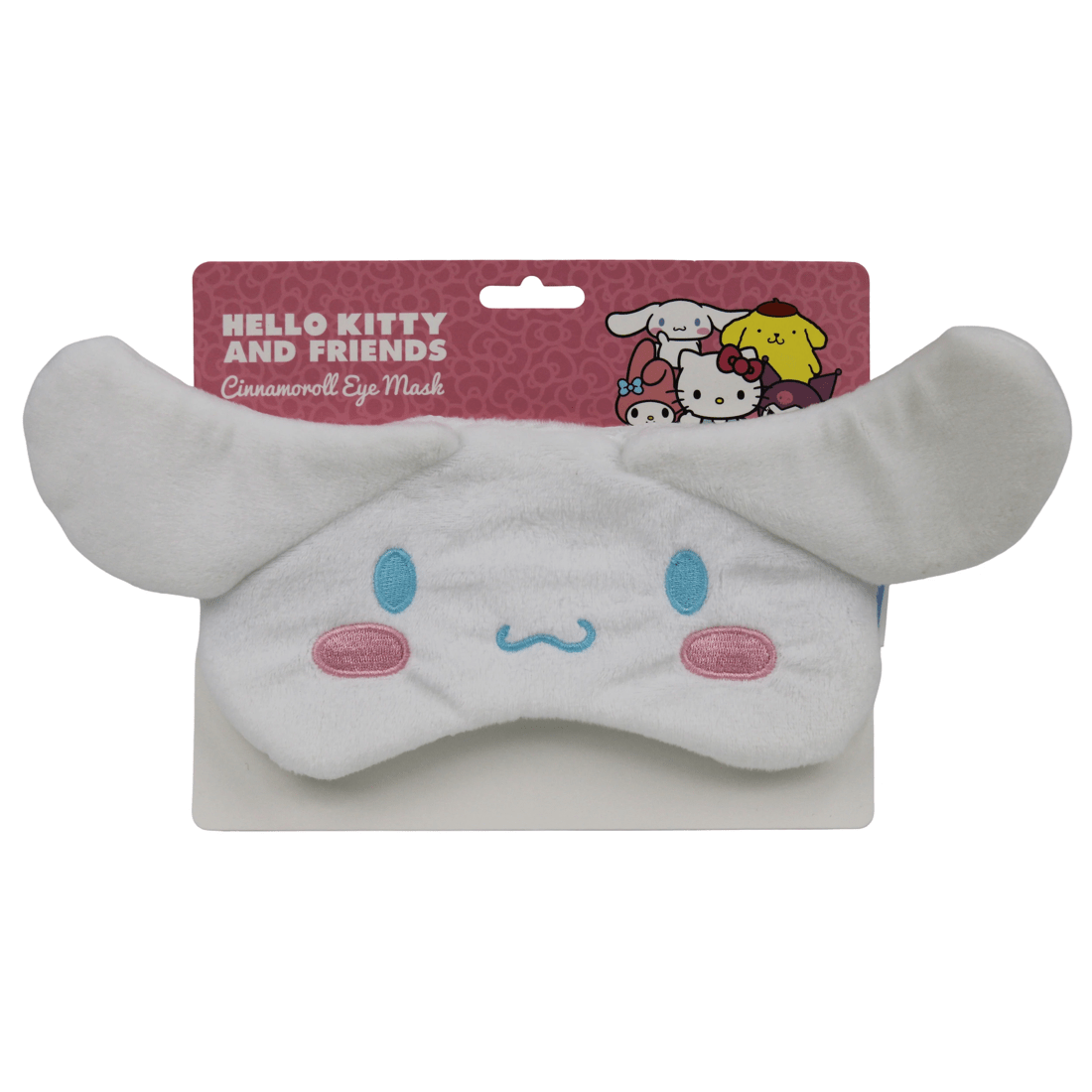 1 Sanrio Hello Kitty and Friends Cinnamoroll Fluffy Eye Mask - White and Blue, 1 of 2