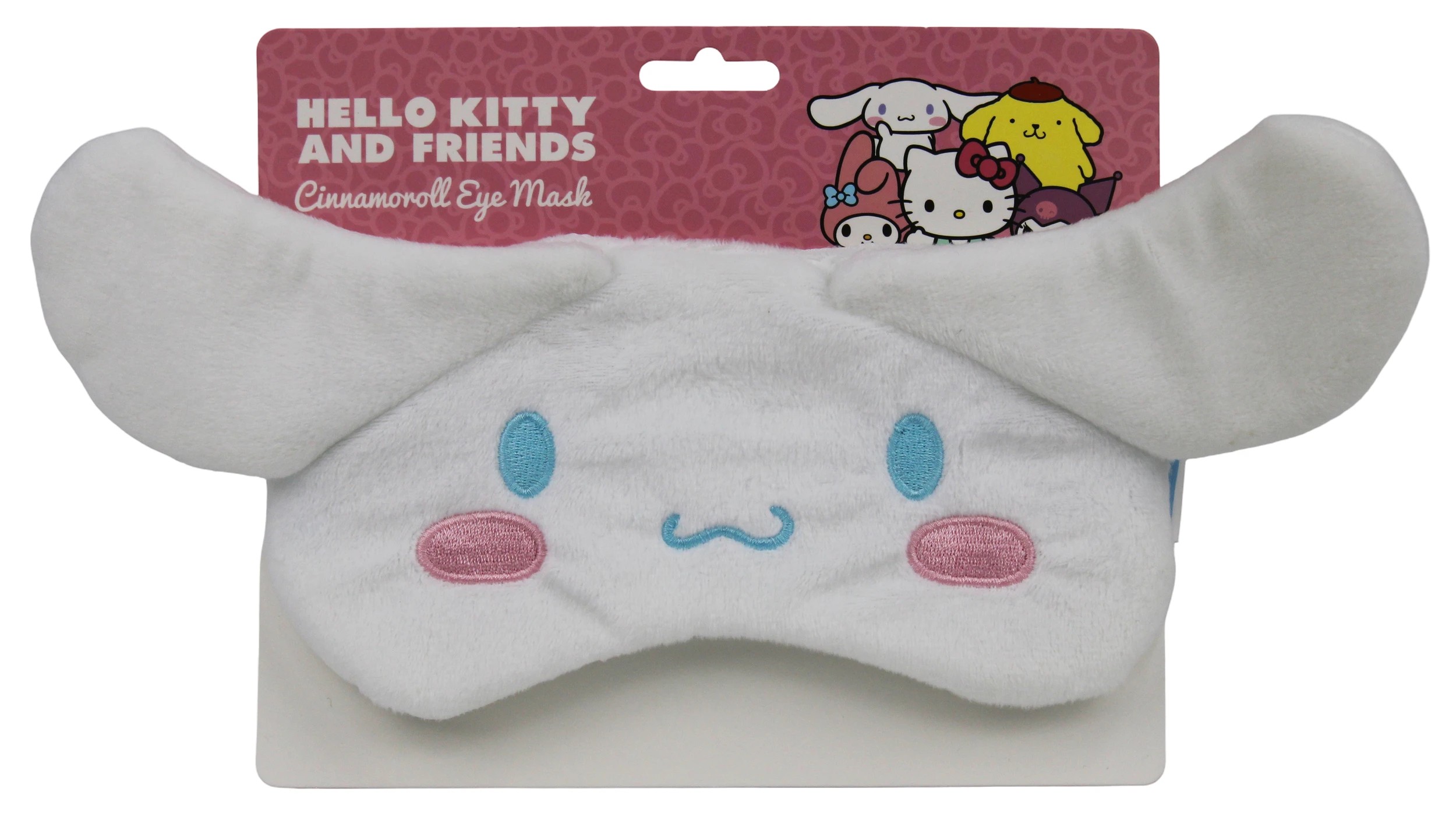 1 Sanrio Hello Kitty and Friends Cinnamoroll Fluffy Eye Mask - White and Blue, 1 of 2