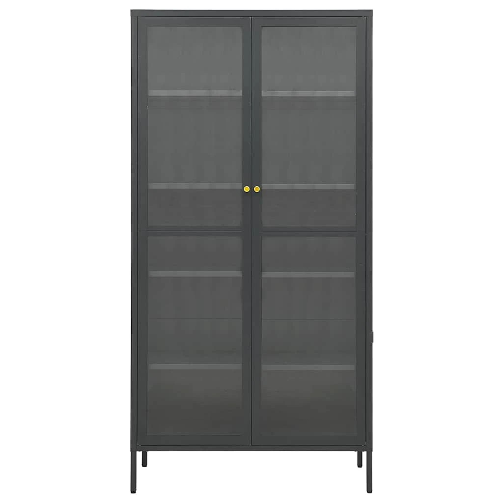4 Vidaxl Display Cabinet - Charcoal, 4 of 10